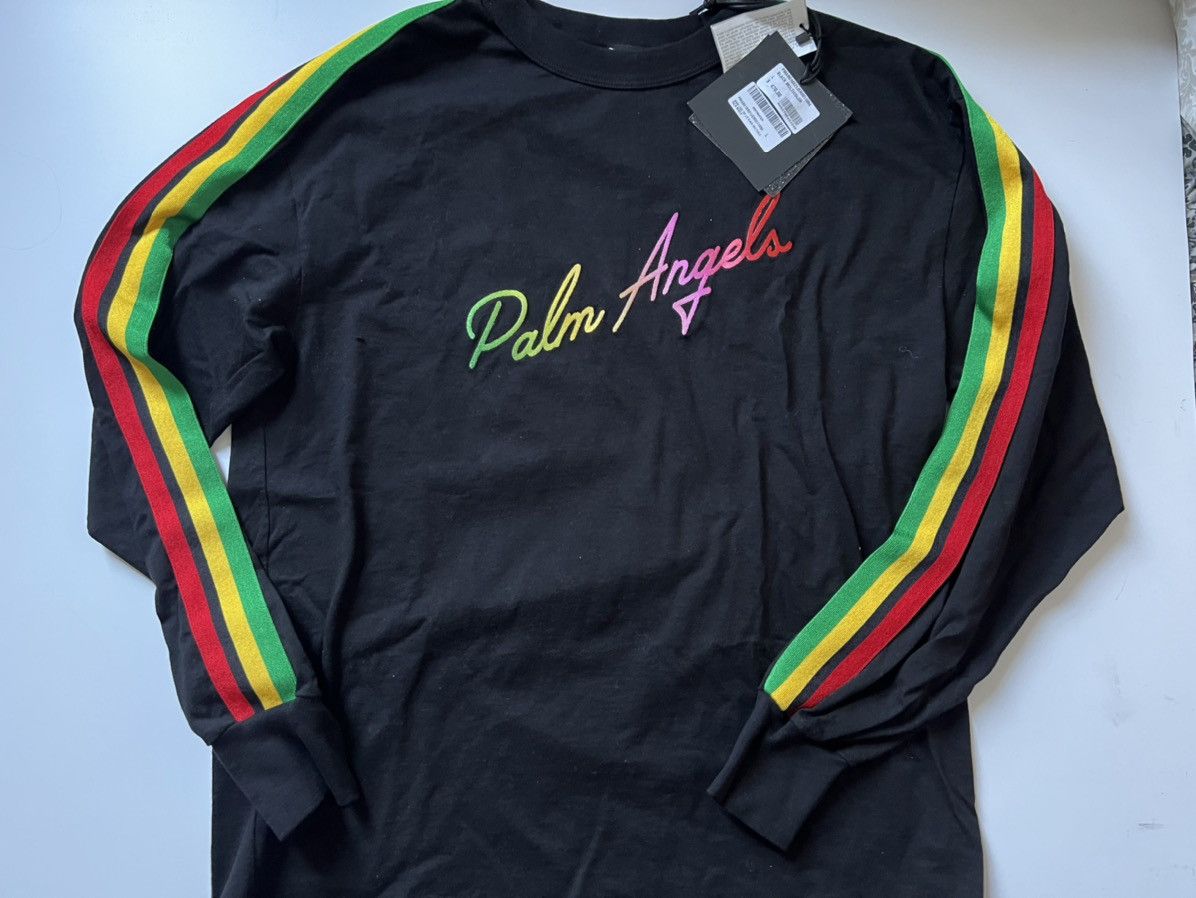 Palm Angels Miami Logo Multicolor Long-Sleeve Top Size US L / EU 52-54 / 3 - 3 Thumbnail