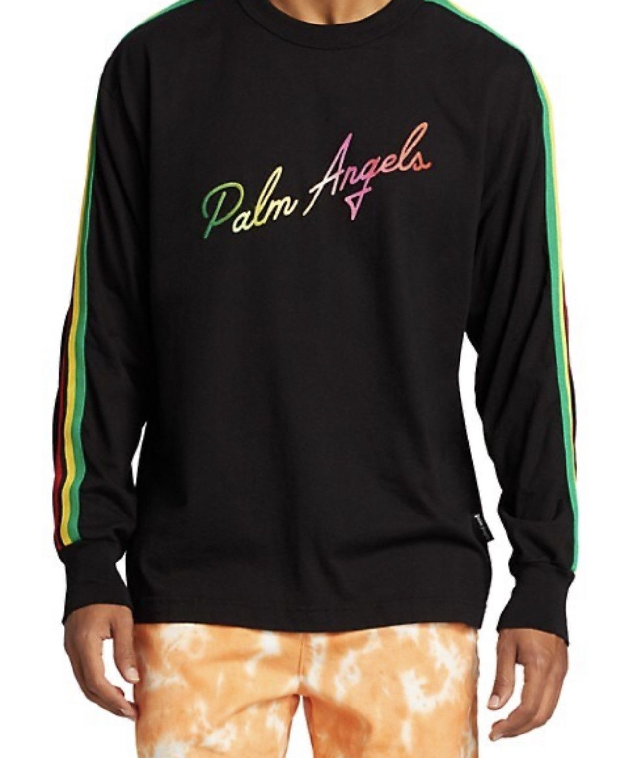 Palm Angels Miami Logo Multicolor Long-Sleeve Top Size US L / EU 52-54 / 3 - 1 Thumbnail