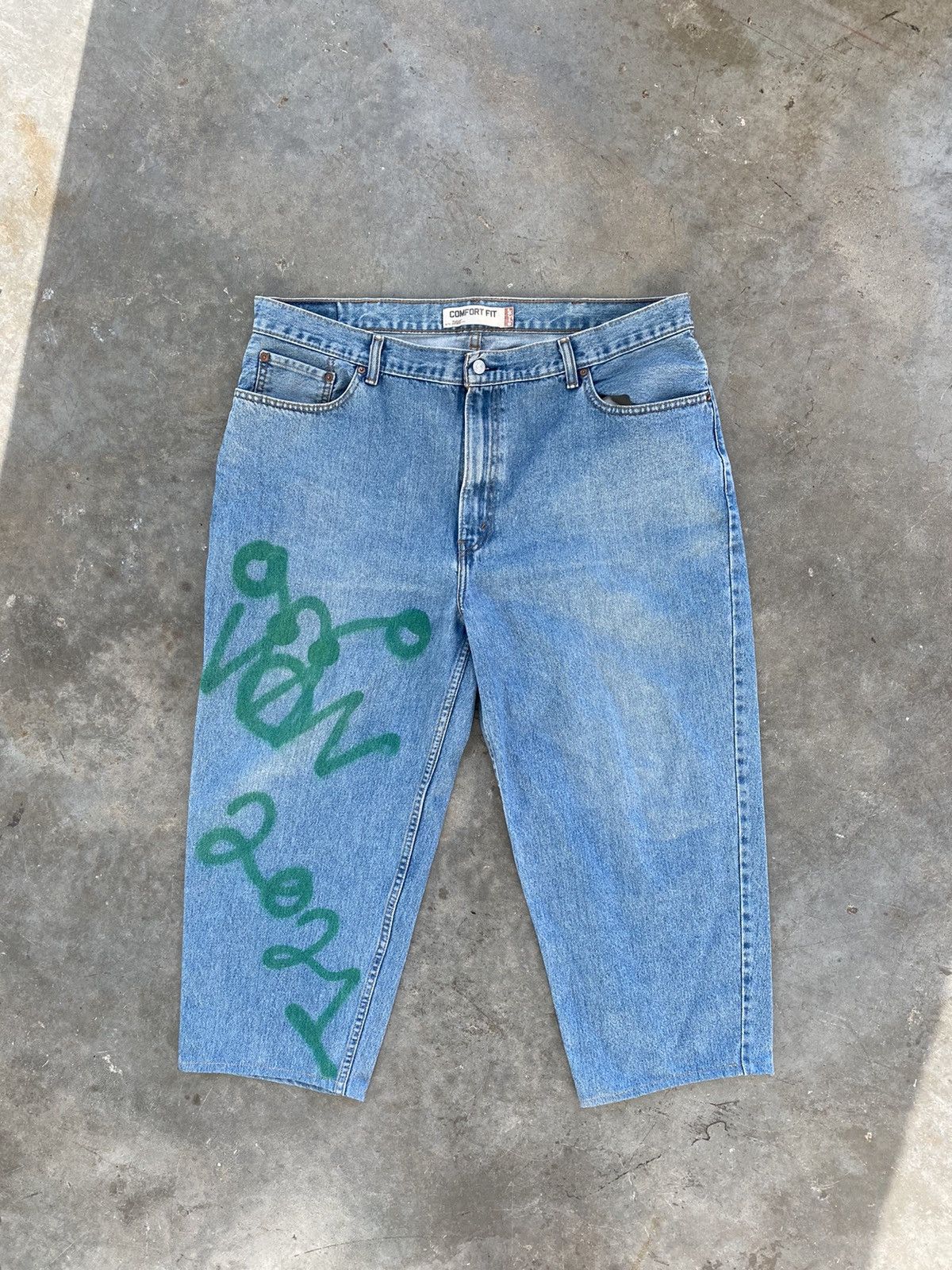 Asspizza Asspizza 2021 Tour Spray Paint Denim Jeans Sz. 42 🥣 Father Size US 42 / EU 58 - 1 Thumbnail