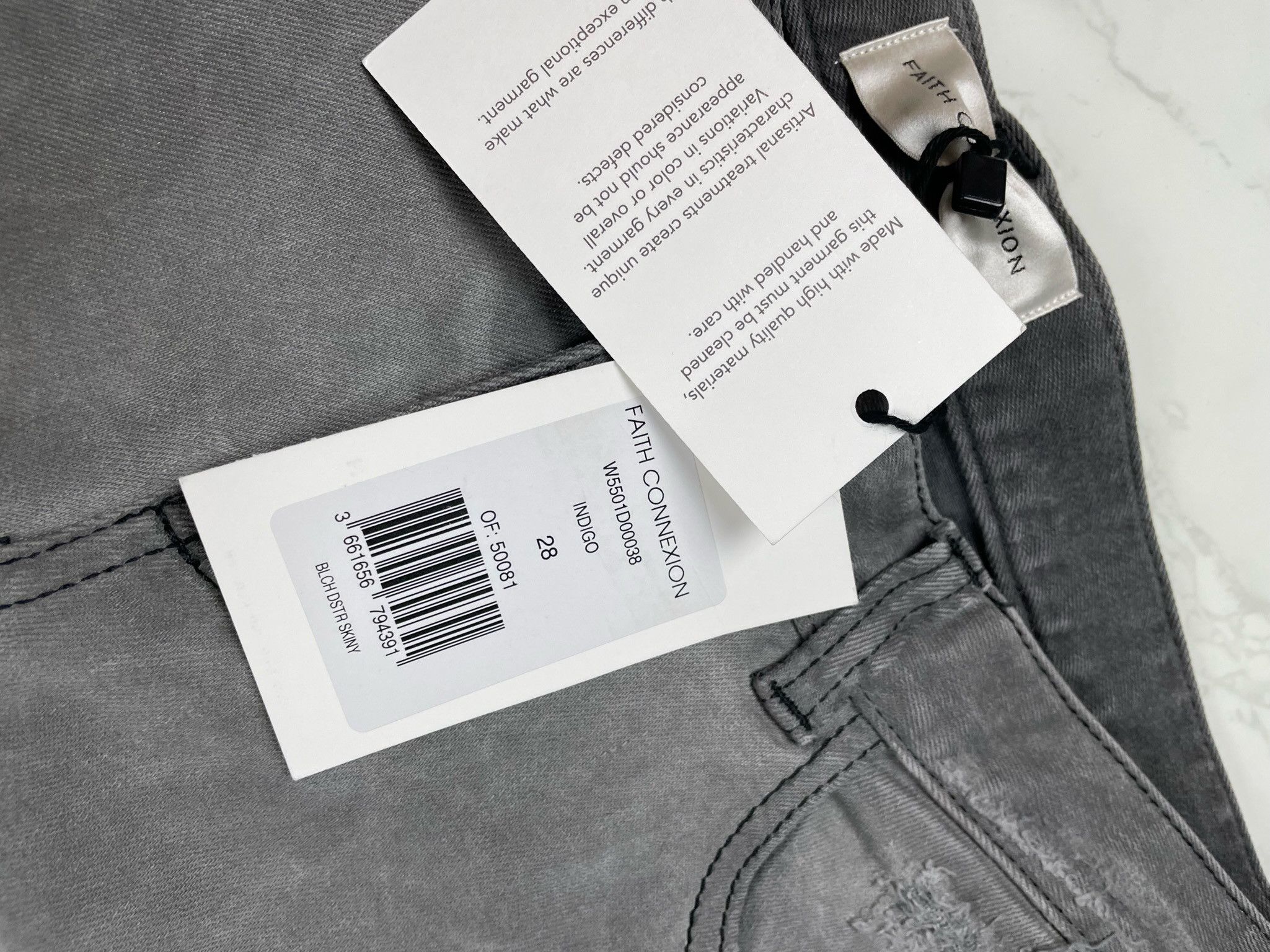 Faith Connexion 🔥85% OFF🔥 [SALE] Faith Connexion Bleach Destroyed Jeans Size US 28 / EU 44 - 7 Thumbnail