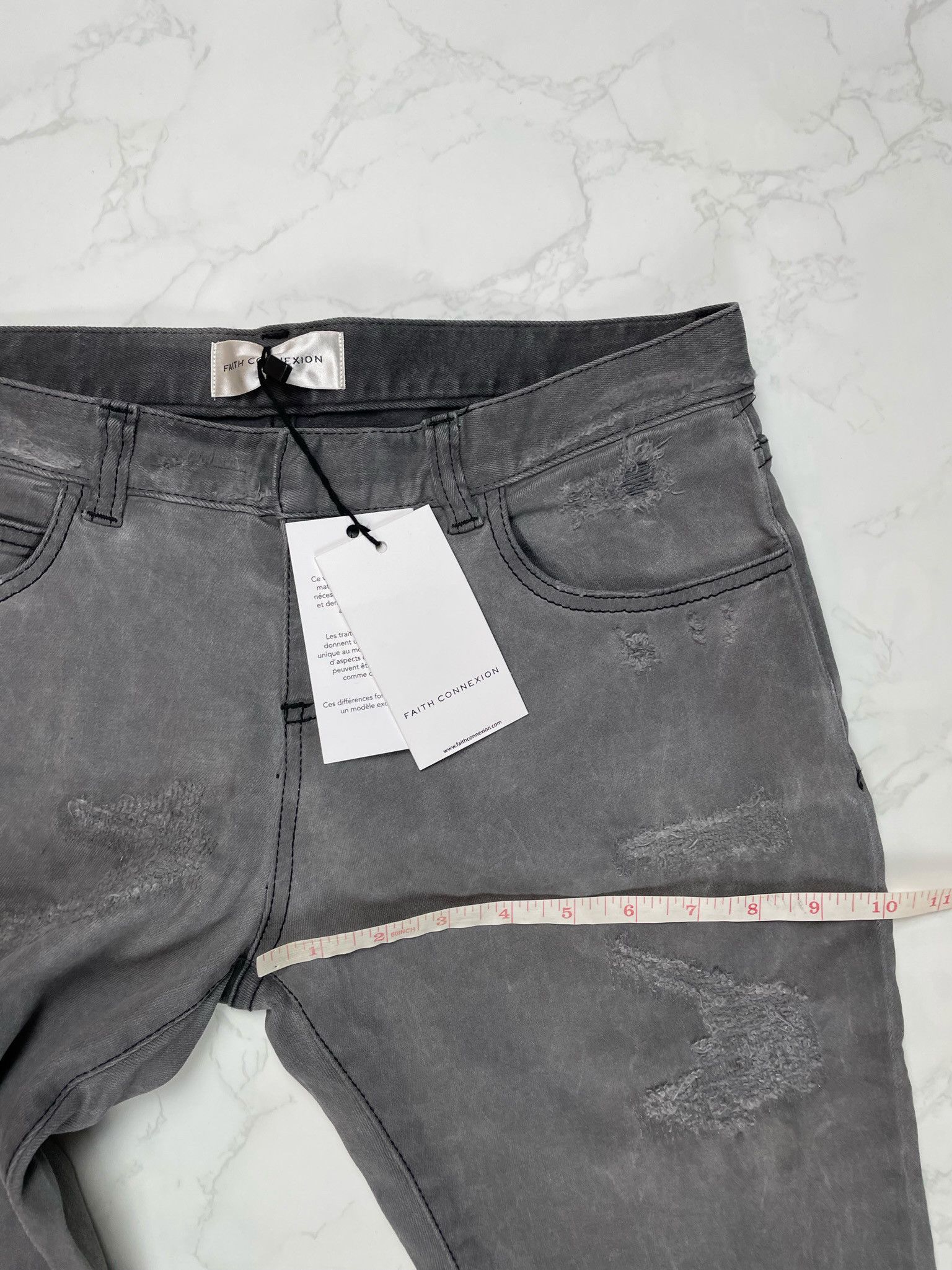 Faith Connexion 🔥85% OFF🔥 [SALE] Faith Connexion Bleach Destroyed Jeans Size US 28 / EU 44 - 3 Thumbnail