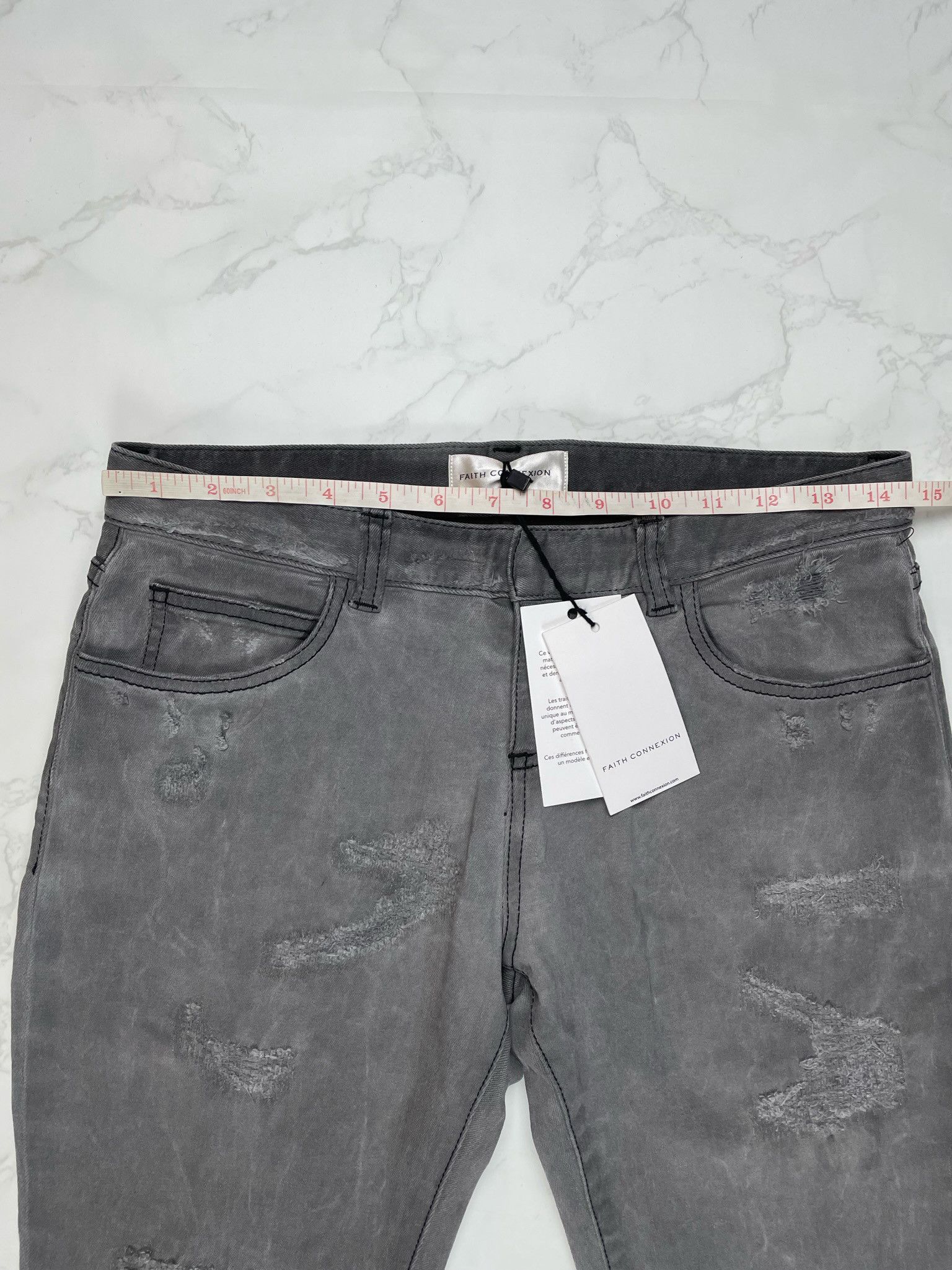 Faith Connexion 🔥85% OFF🔥 [SALE] Faith Connexion Bleach Destroyed Jeans Size US 28 / EU 44 - 2 Thumbnail