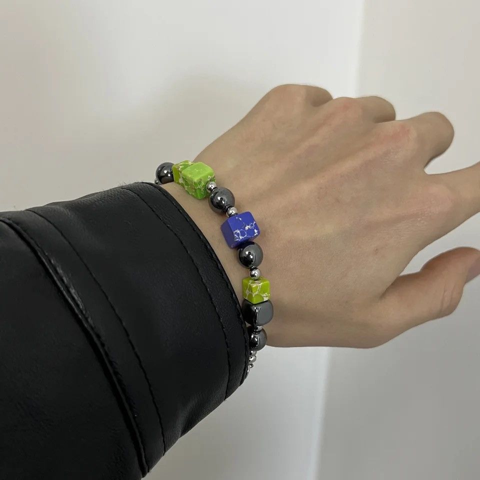 Other Titanium Steel Black Pearl Cuba Bracelet for Men Women Size ONE SIZE - 4 Thumbnail