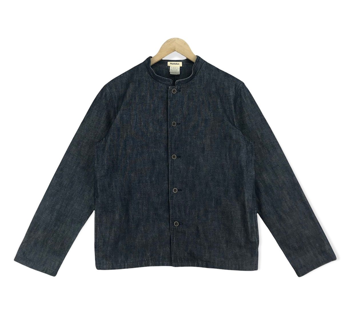 Pre-owned Avant Garde X Issey Miyake Plantation Denim Jacket In Blue