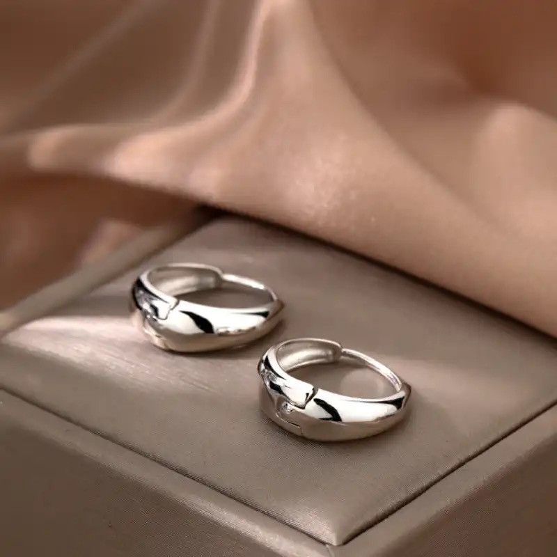 Other 925 Silver Plated Small Hoop Earrings for Men Women Size ONE SIZE - 1 Thumbnail