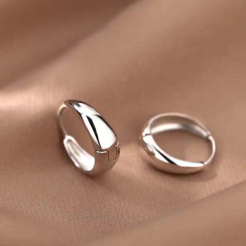 Other 925 Silver Plated Small Hoop Earrings for Men Women Size ONE SIZE - 2 Thumbnail