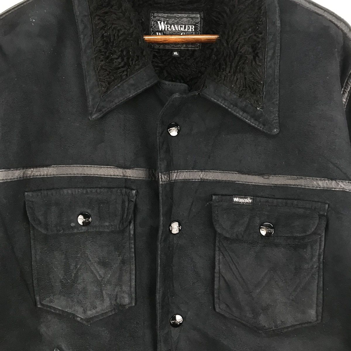 Wrangler Vintage Wrangler Faux Fur Jacket Size US XL / EU 56 / 4 - 4 Thumbnail