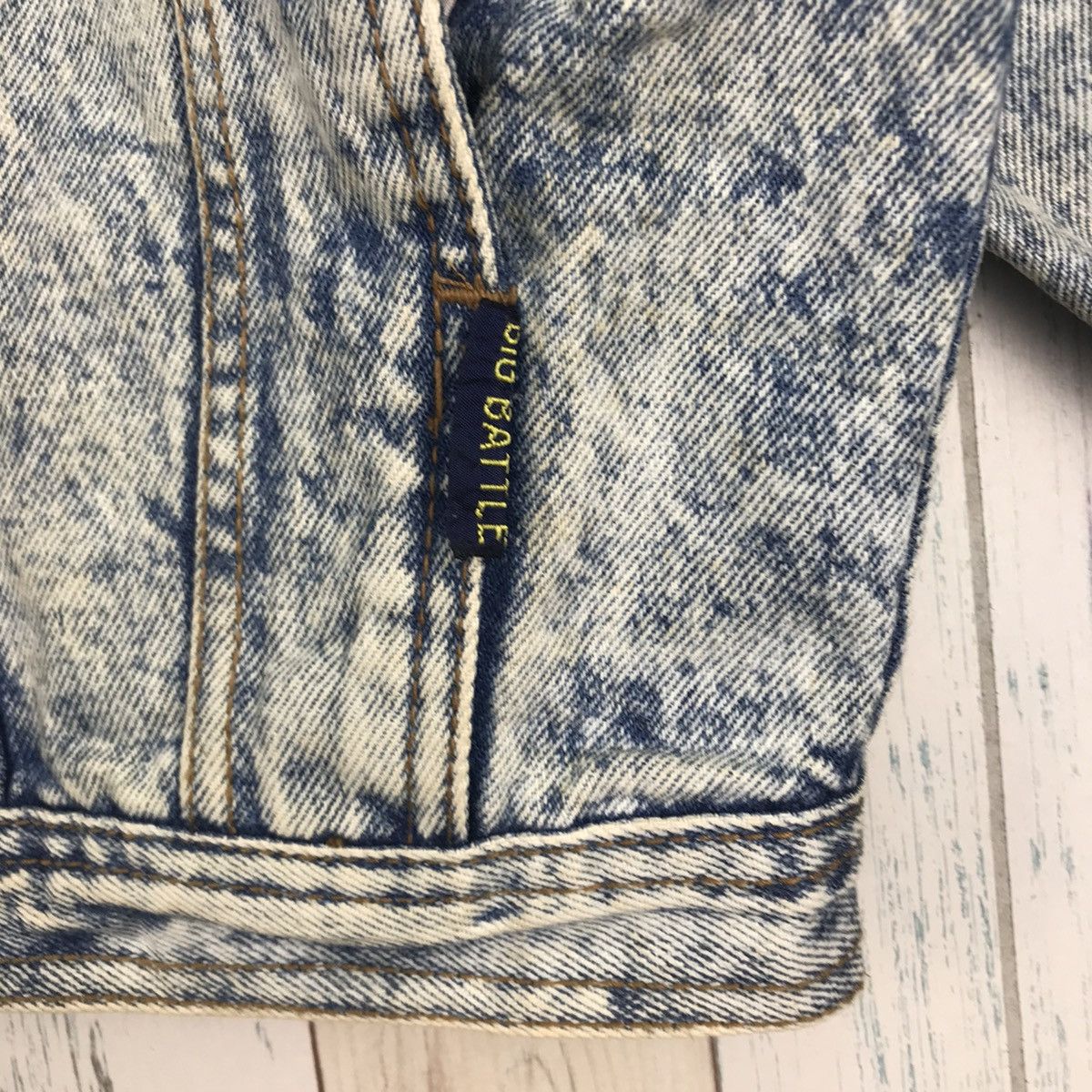 Vintage Vintage Big Battle Stone Wash Trucker Denim Jacket Size US M / EU 48-50 / 2 - 6 Thumbnail