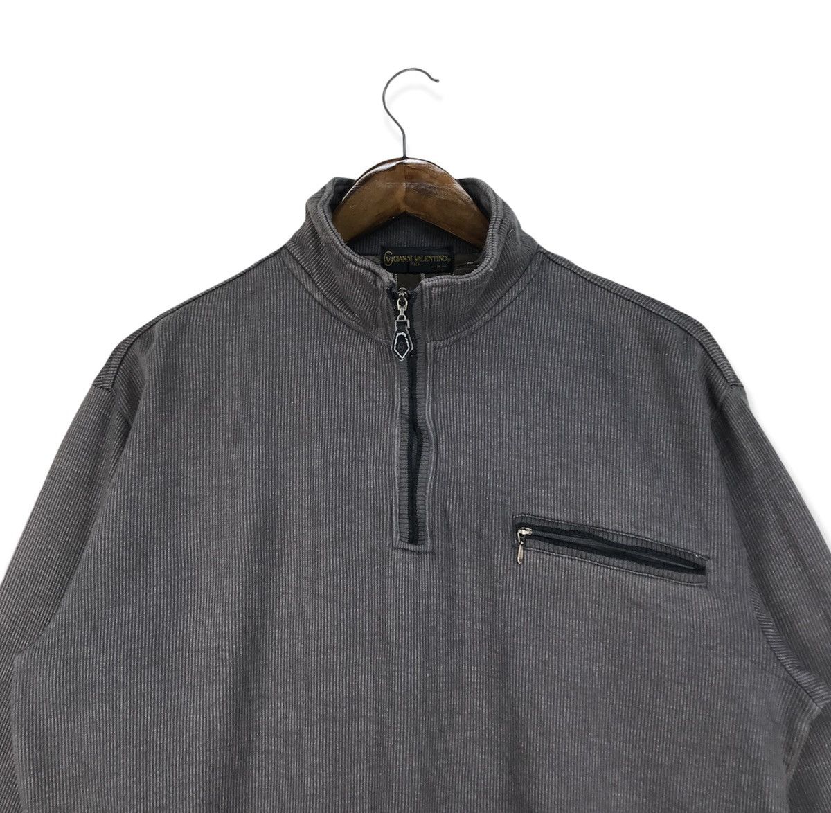 Gianni Valentino Vintage Gianni valentino Half Zip Sweater Size US M / EU 48-50 / 2 - 2 Thumbnail