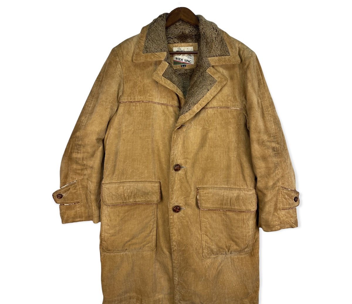 Japanese Brand Wide Sing Corduroy Fur Jacket Size US L / EU 52-54 / 3 - 2 Thumbnail