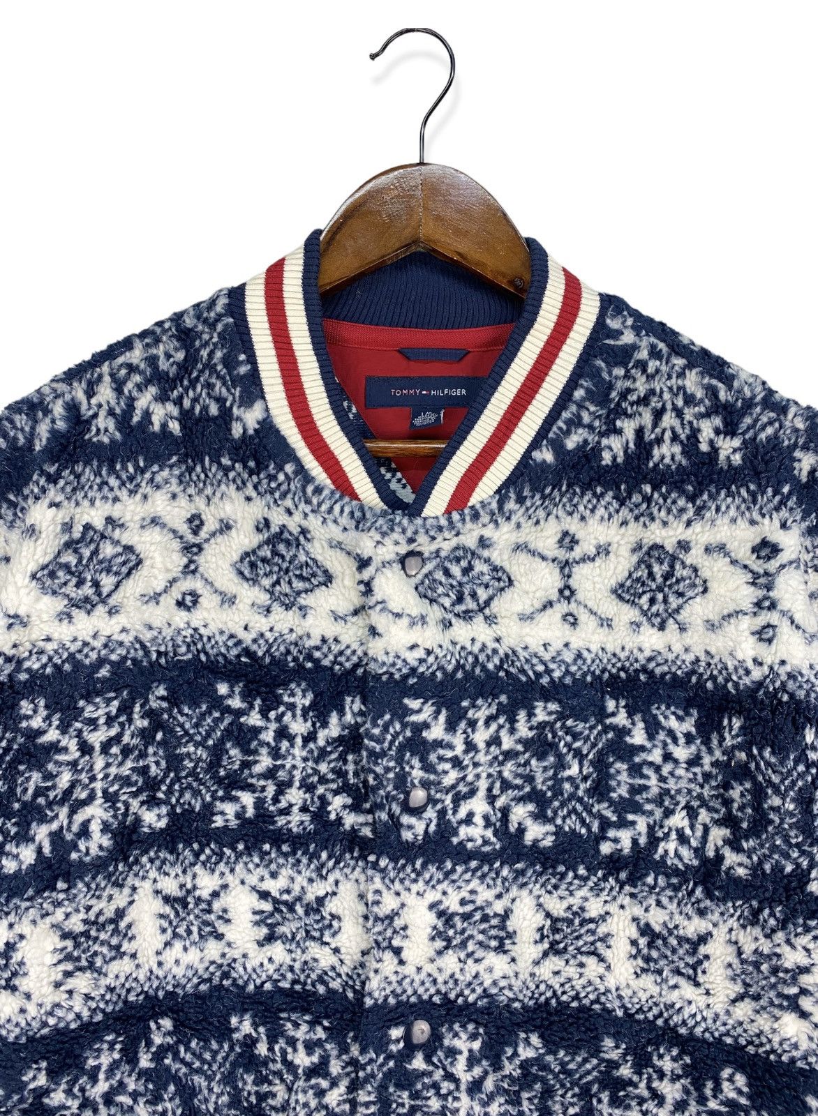 Tommy Hilfiger Tommy Hilfiger Deep Pile Fleece Varsity Jacket Size US L / EU 52-54 / 3 - 2 Thumbnail