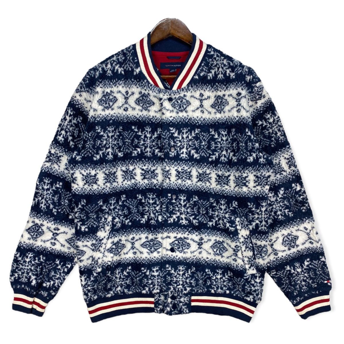 Tommy Hilfiger Deep Pile Fleece Varsity Jacket