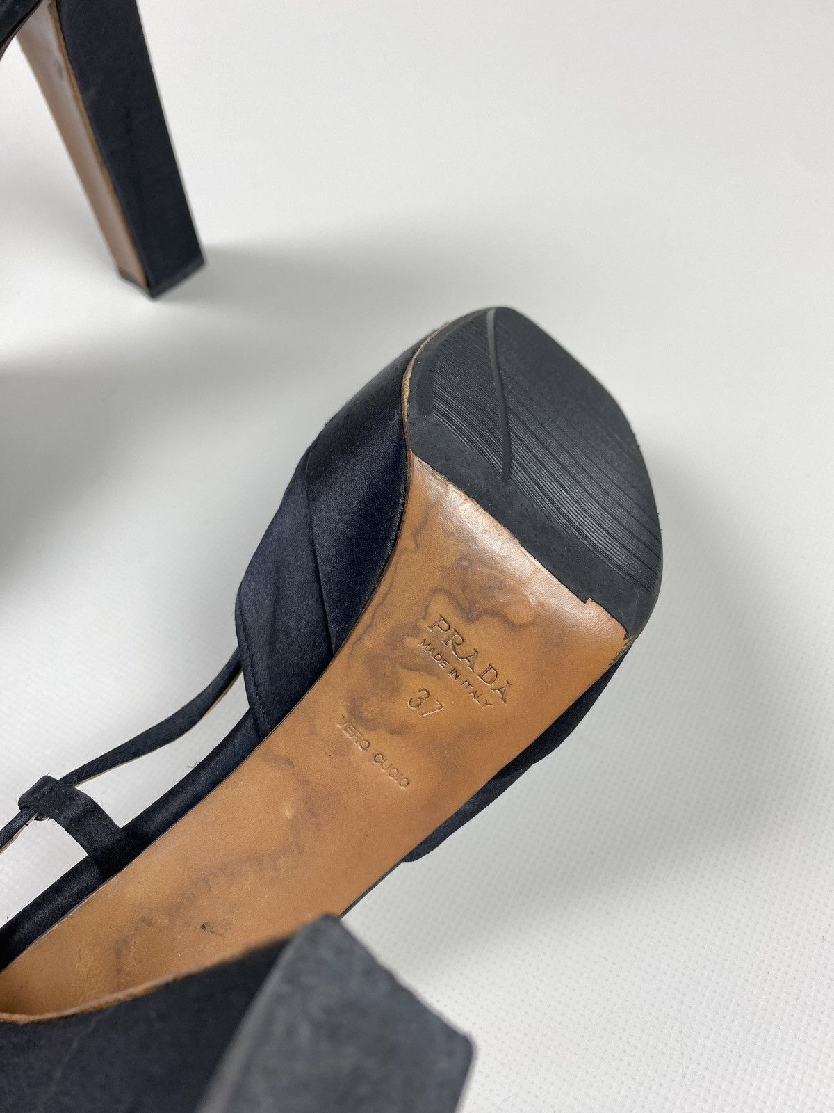 Prada Prada vintage ladies square toe strappy heels size 37 Size US 7 / IT 37 - 12 Thumbnail