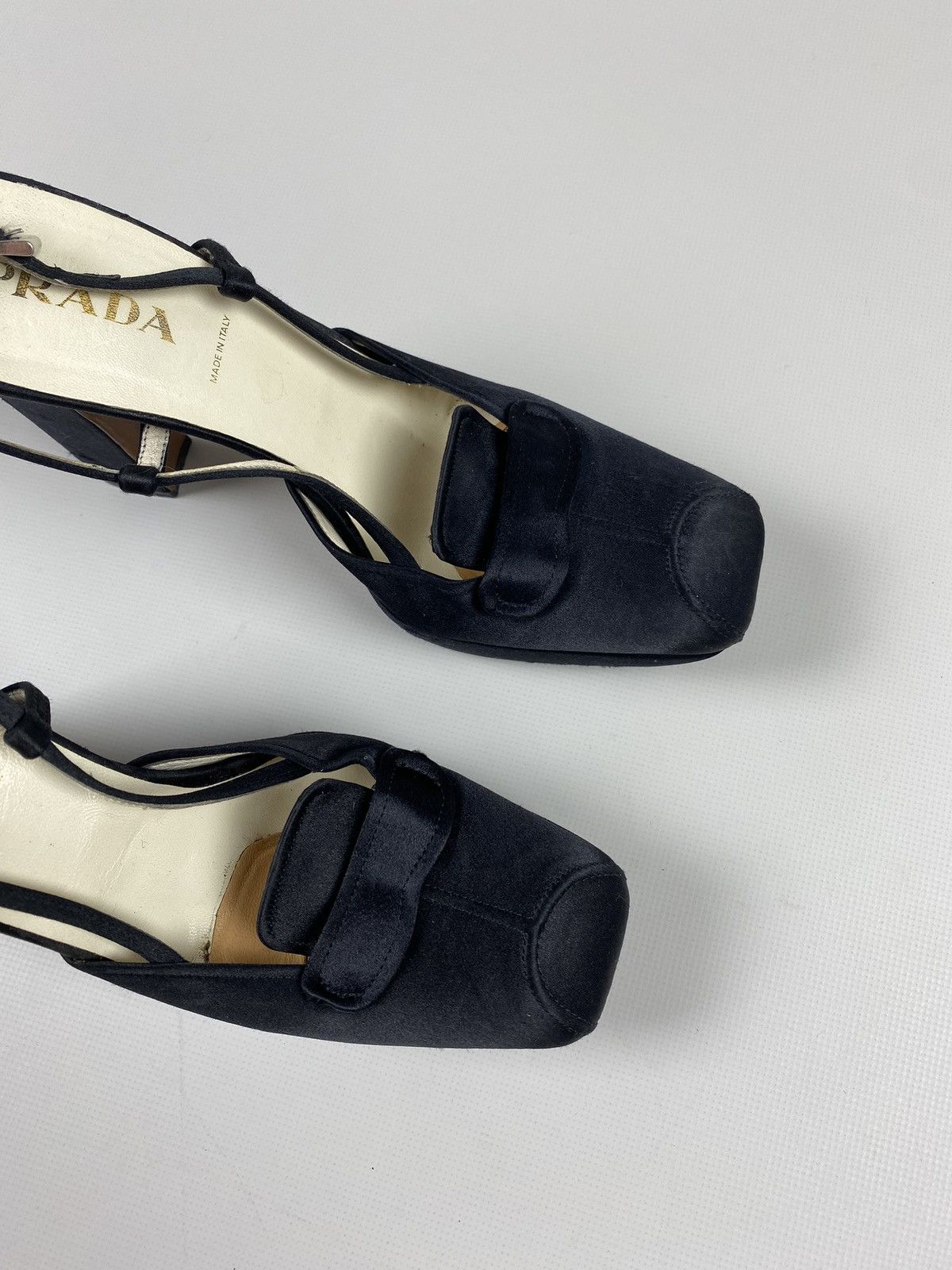Prada Prada vintage ladies square toe strappy heels size 37 Size US 7 / IT 37 - 5 Thumbnail
