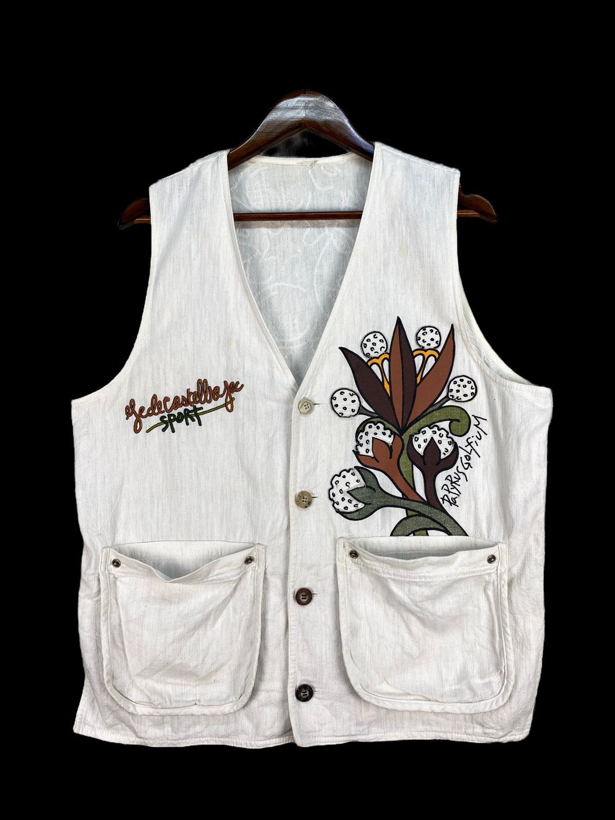 Jean Charles De Castelbajac ❗️HOT❗️Vintage Castelbajac Sport Vest Nice Design Size US M / EU 48-50 / 2 - 1 Thumbnail