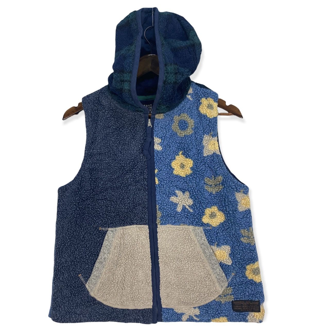 image of Tracey Vest Cube Sugar Fleece Sherpa Hoodie Vest, Men's (Size Medium)