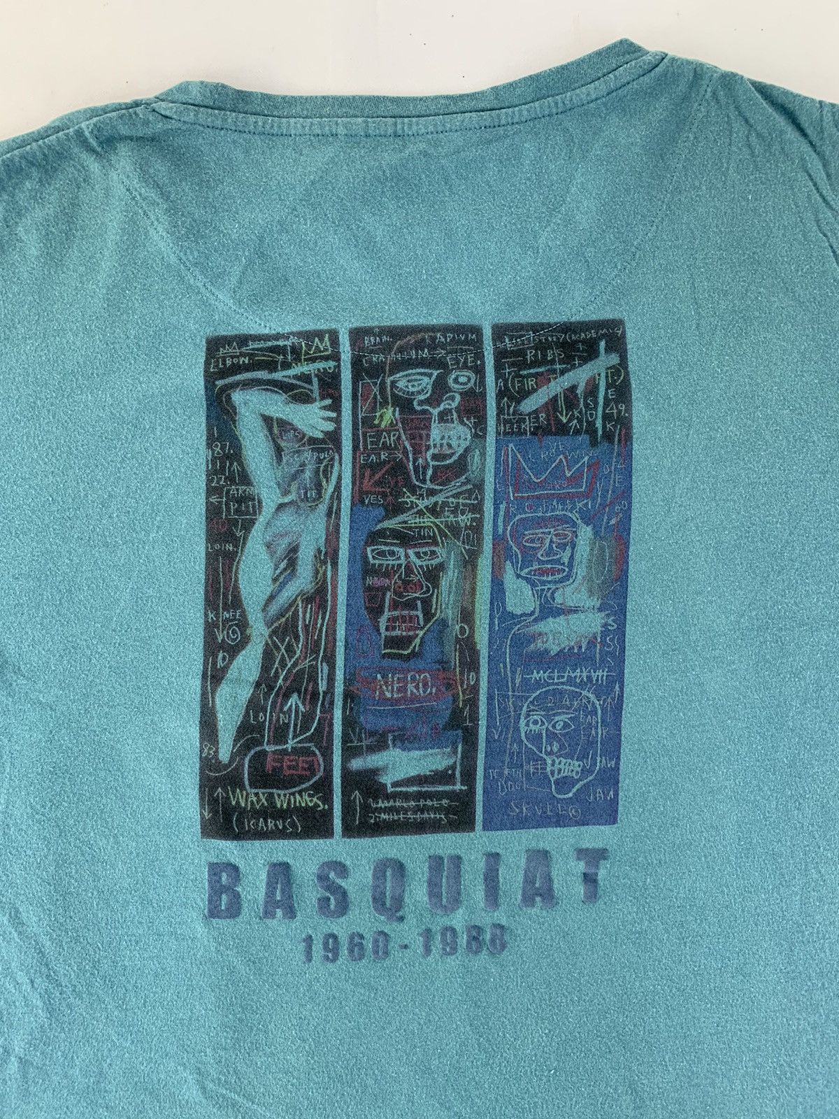 Jean-Michel Basquiat Jean Michel Basquiat Wax Wing Sketch Pop Art Crewneck Tee Size L / US 10 / IT 46 - 2 Thumbnail