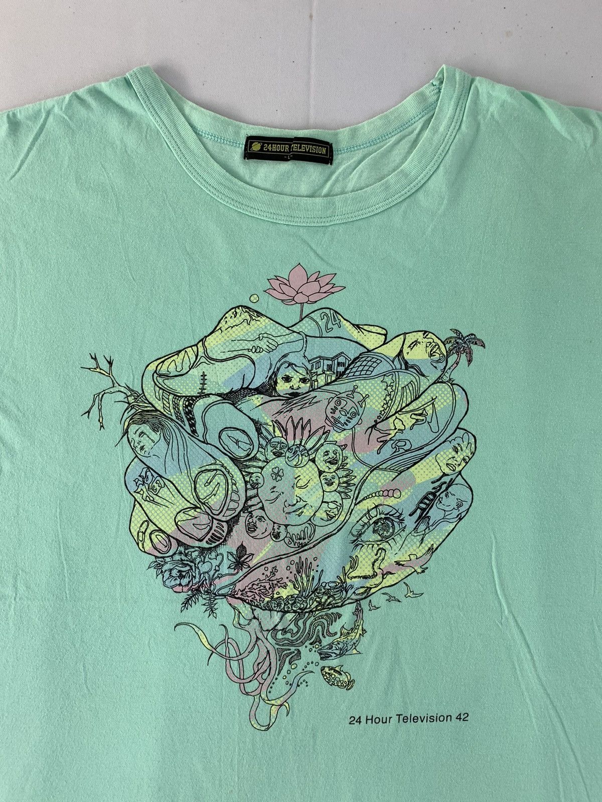 Edition Japan 90s 24 Hour Television Colourfull Hand Shaking Art Designer Size M / US 6-8 / IT 42-44 - 4 Thumbnail