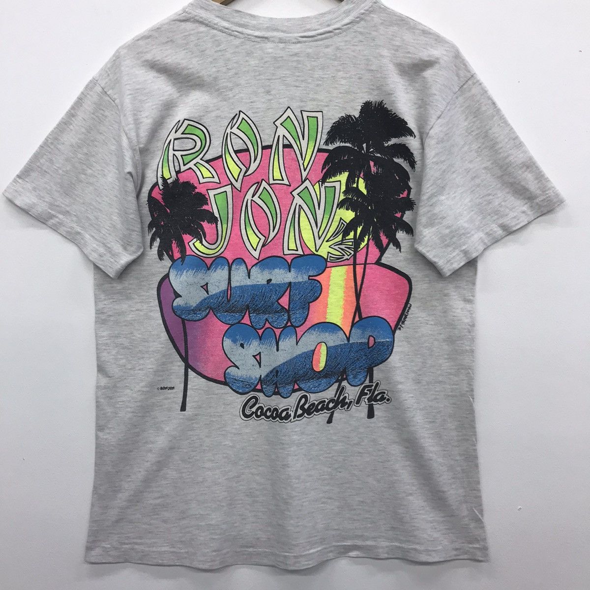 Hanes × Vintage Vintage 90s Ron Jon Surf Shop Back Hit Printed by Hanes Size US M / EU 48-50 / 2 - 8 Thumbnail