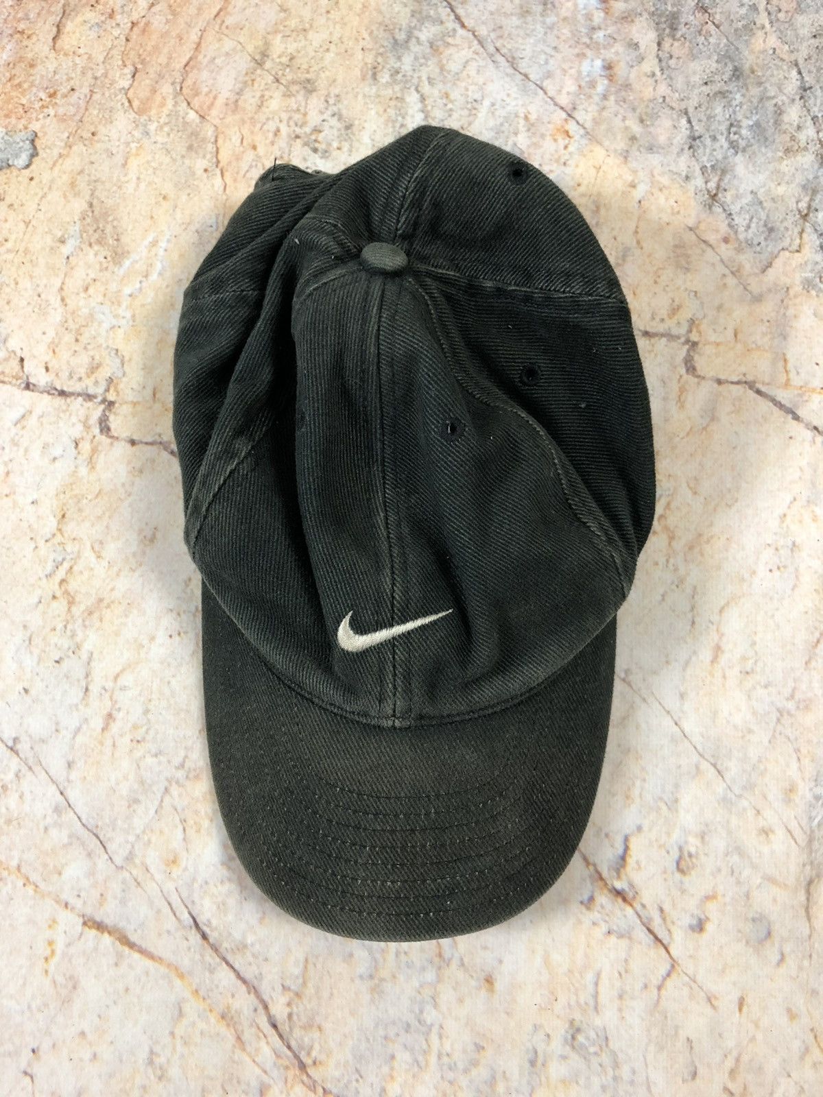 Nike × Vintage Nike vintage black logo cap Size ONE SIZE - 1 Thumbnail