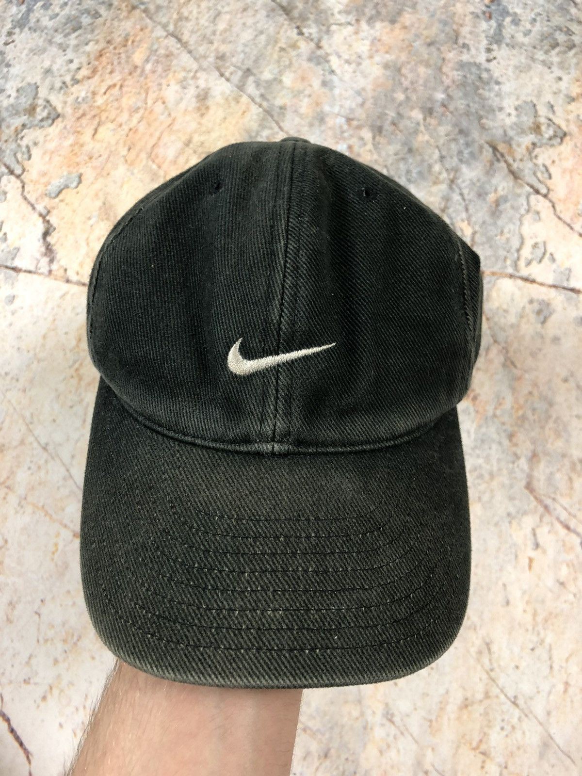 Nike × Vintage Nike vintage black logo cap Size ONE SIZE - 2 Thumbnail