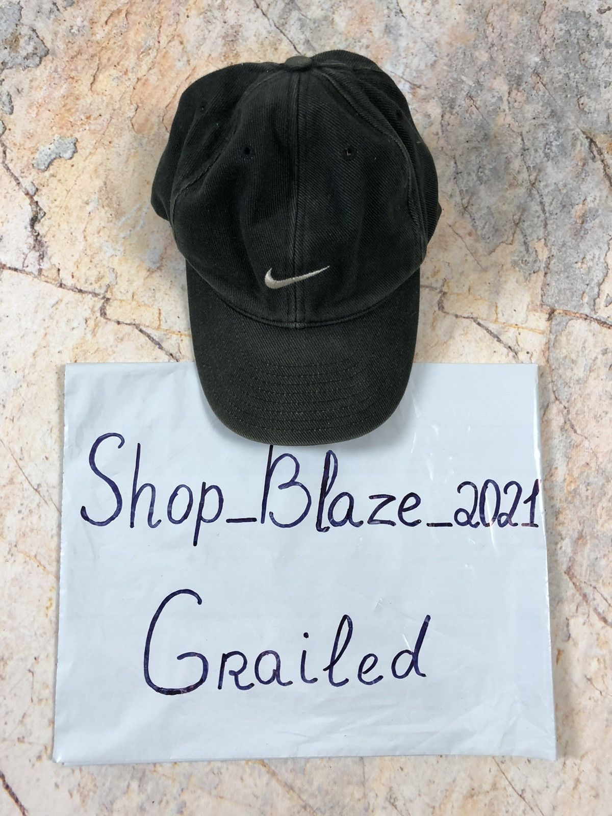 Nike × Vintage Nike vintage black logo cap Size ONE SIZE - 3 Thumbnail