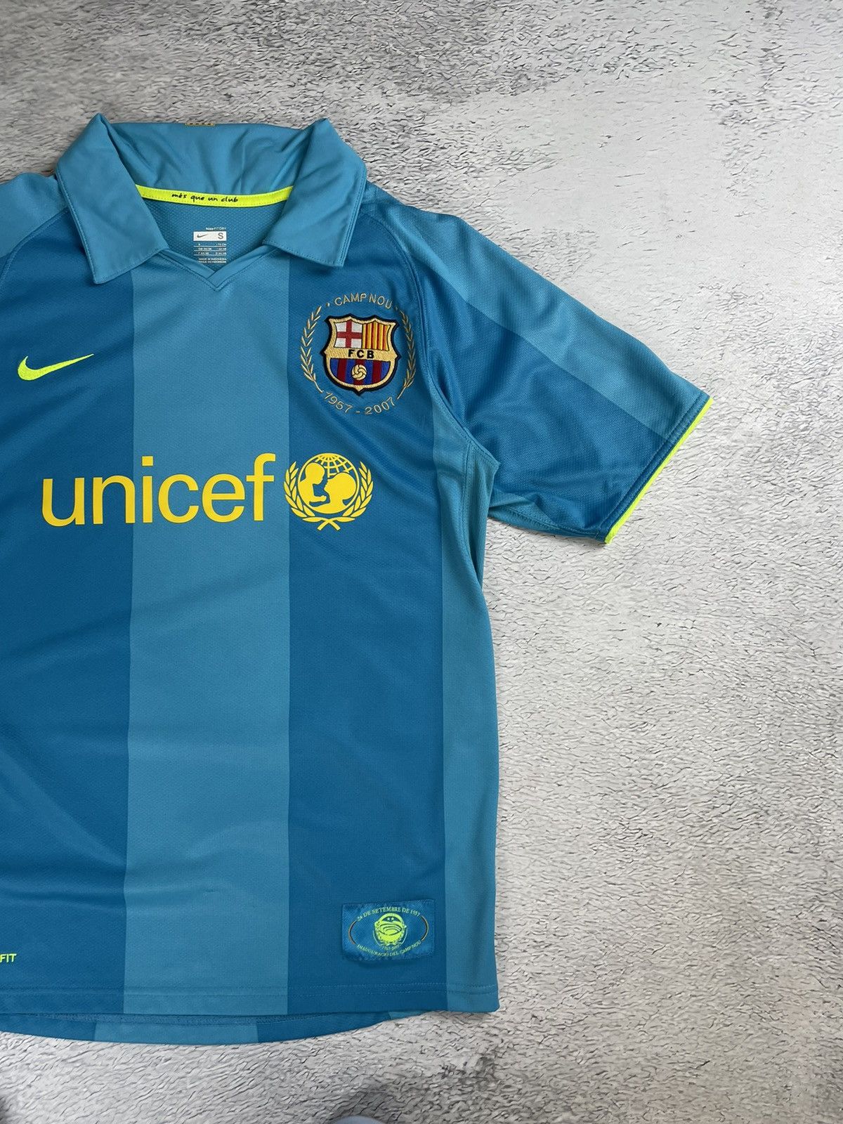 Nike × Vintage Vintage Barcelona 2007/08 Nike Soccer Jersey y2k blokcore Size US S / EU 44-46 / 1 - 2 Thumbnail