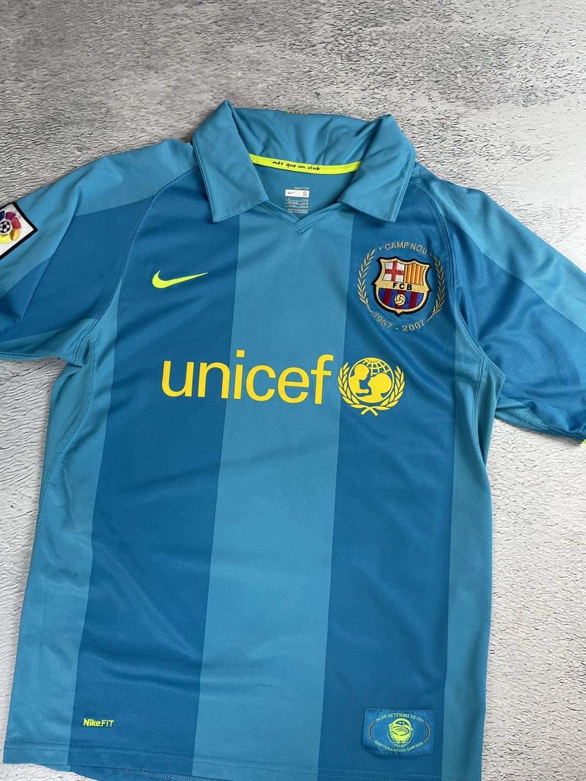 Nike × Vintage Vintage Barcelona 2007/08 Nike Soccer Jersey y2k blokcore Size US S / EU 44-46 / 1 - 3 Thumbnail