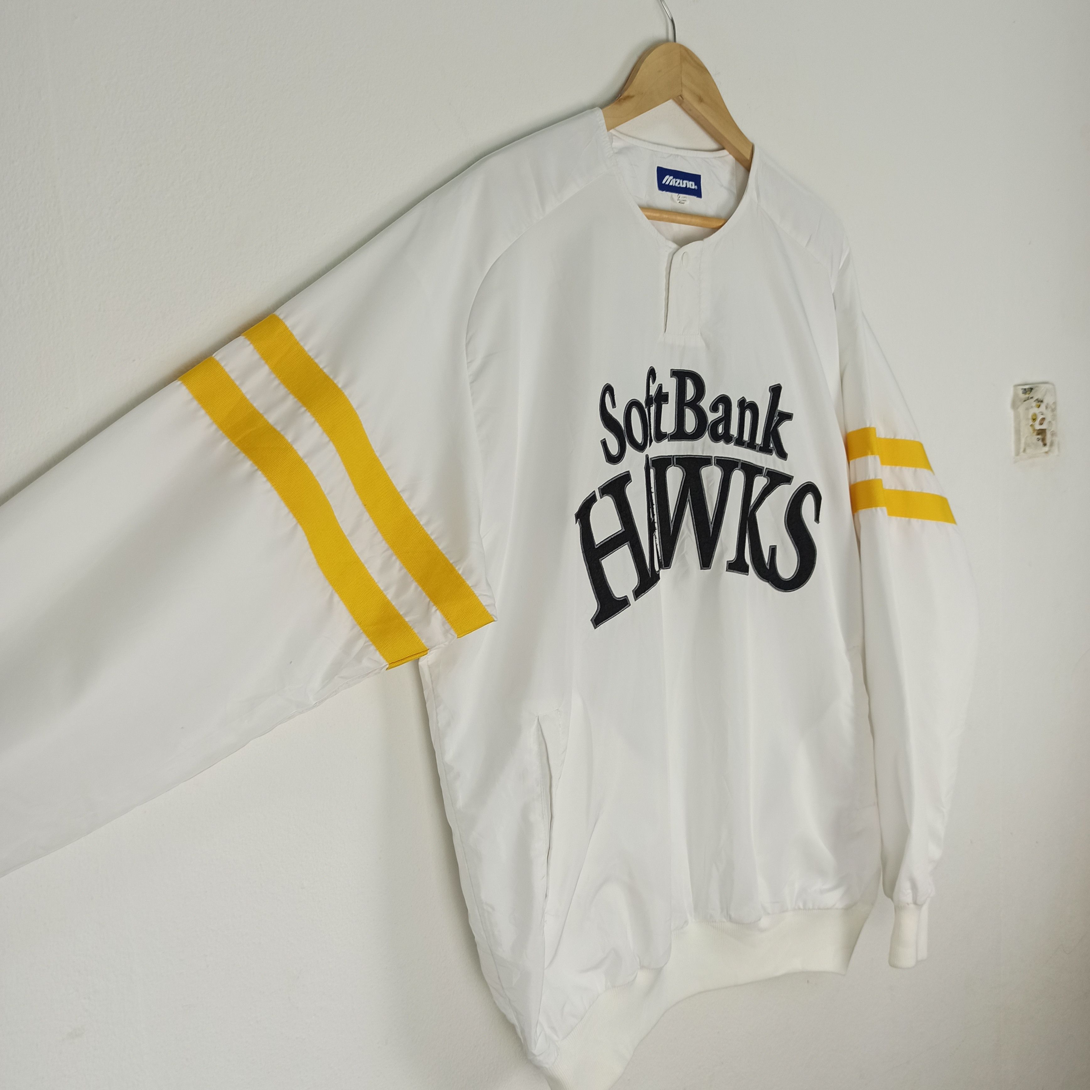 Japanese Brand Vintage SoftBank Jacket Big Logo By Mizuno Size US XL / EU 56 / 4 - 3 Thumbnail