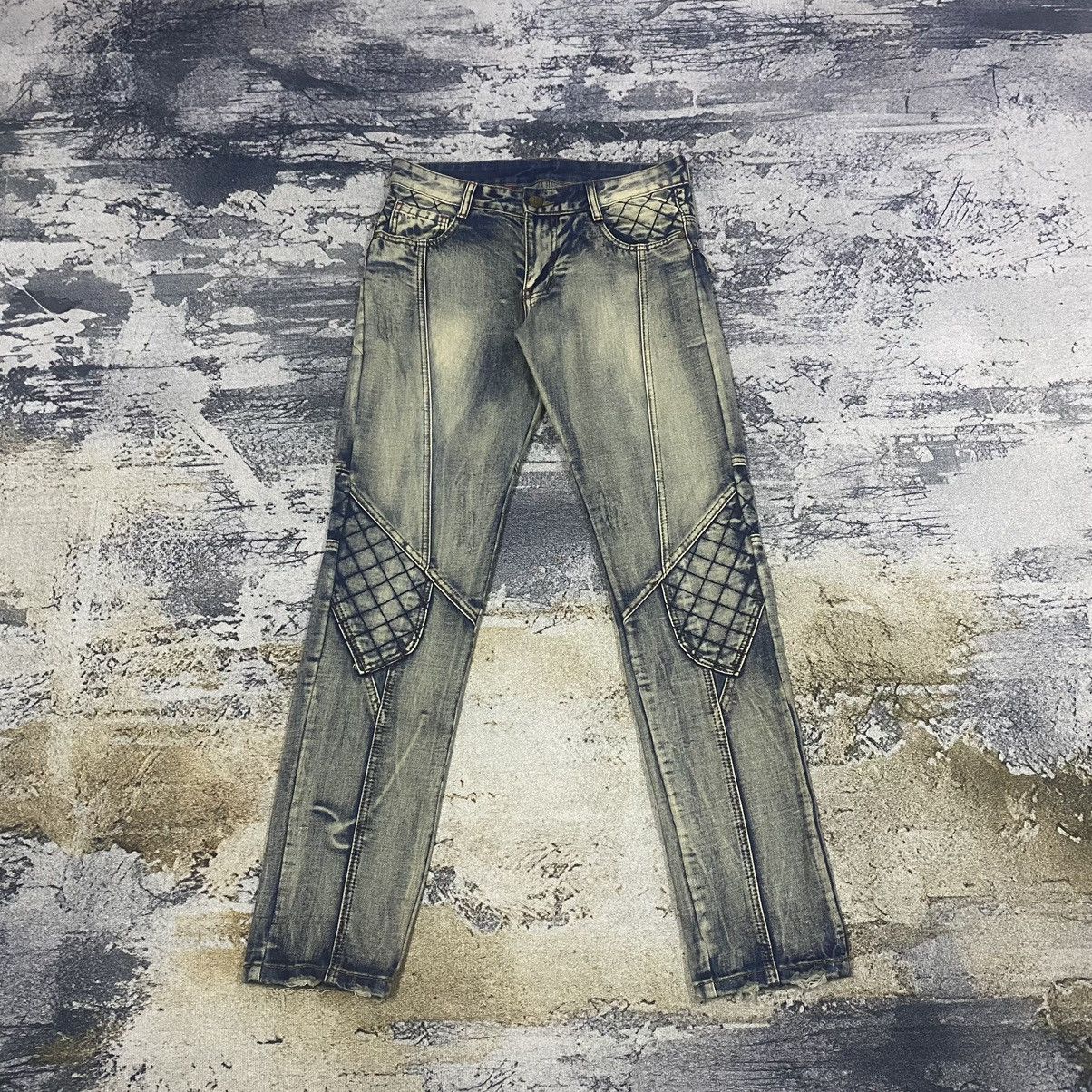 If Six Was Nine × Japanese Brand × SOU SOU Vintage Designer Sousou Kapital Inspire Biker Denim Jeans Size US 31 - 1 Thumbnail