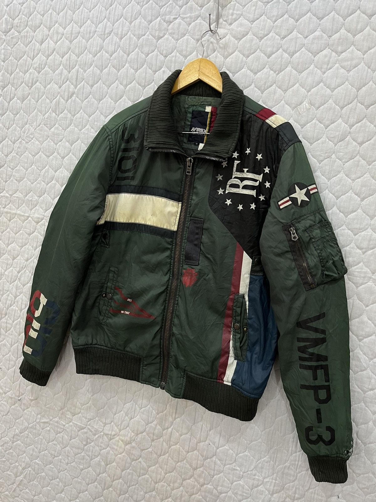 Avirex (Jj). AVIREX MARINES VARSITY JACKET Size US L / EU 52-54 / 3 - 3 Thumbnail