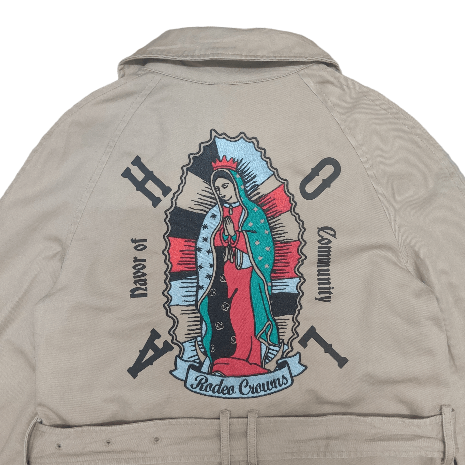 Japanese Brand Vintage Rodeo Crown Trench Coat with Belt Embroidery Size US M / EU 48-50 / 2 - 2 Thumbnail