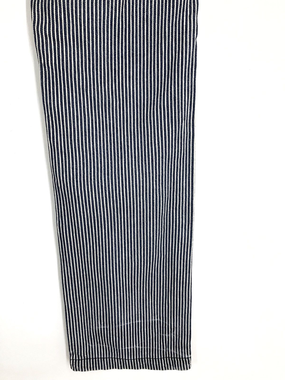 Beauty Beast Japanese Brand JUNMEN Hickory Striped Denim Pants Size US 30 / EU 46 - 11 Thumbnail