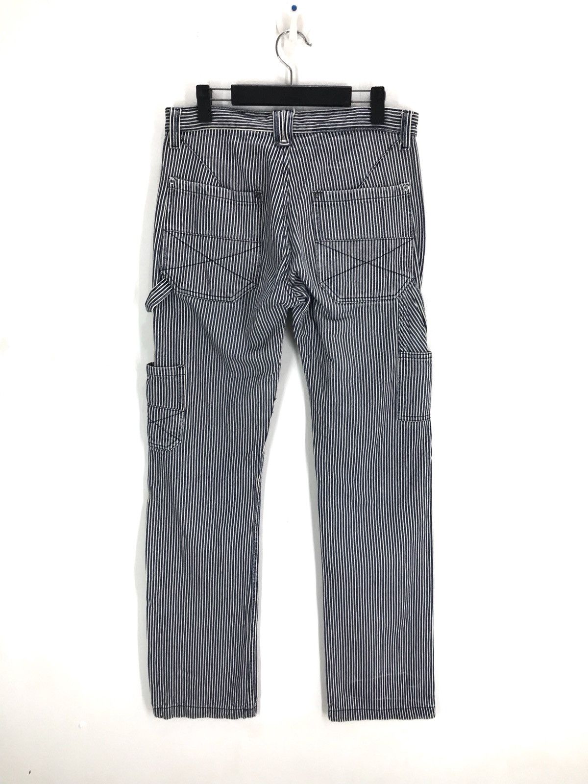 Beauty Beast Japanese Brand JUNMEN Hickory Striped Denim Pants Size US 30 / EU 46 - 9 Thumbnail