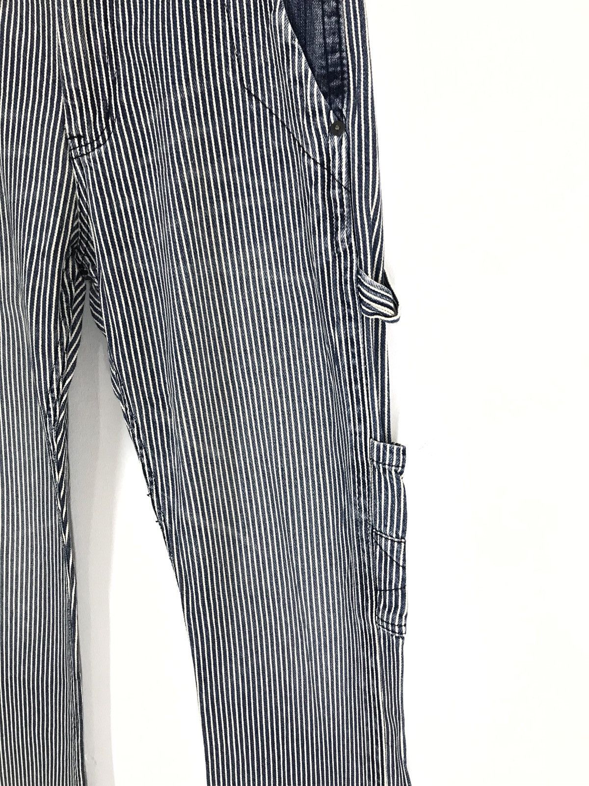 Beauty Beast Japanese Brand JUNMEN Hickory Striped Denim Pants Size US 30 / EU 46 - 5 Thumbnail