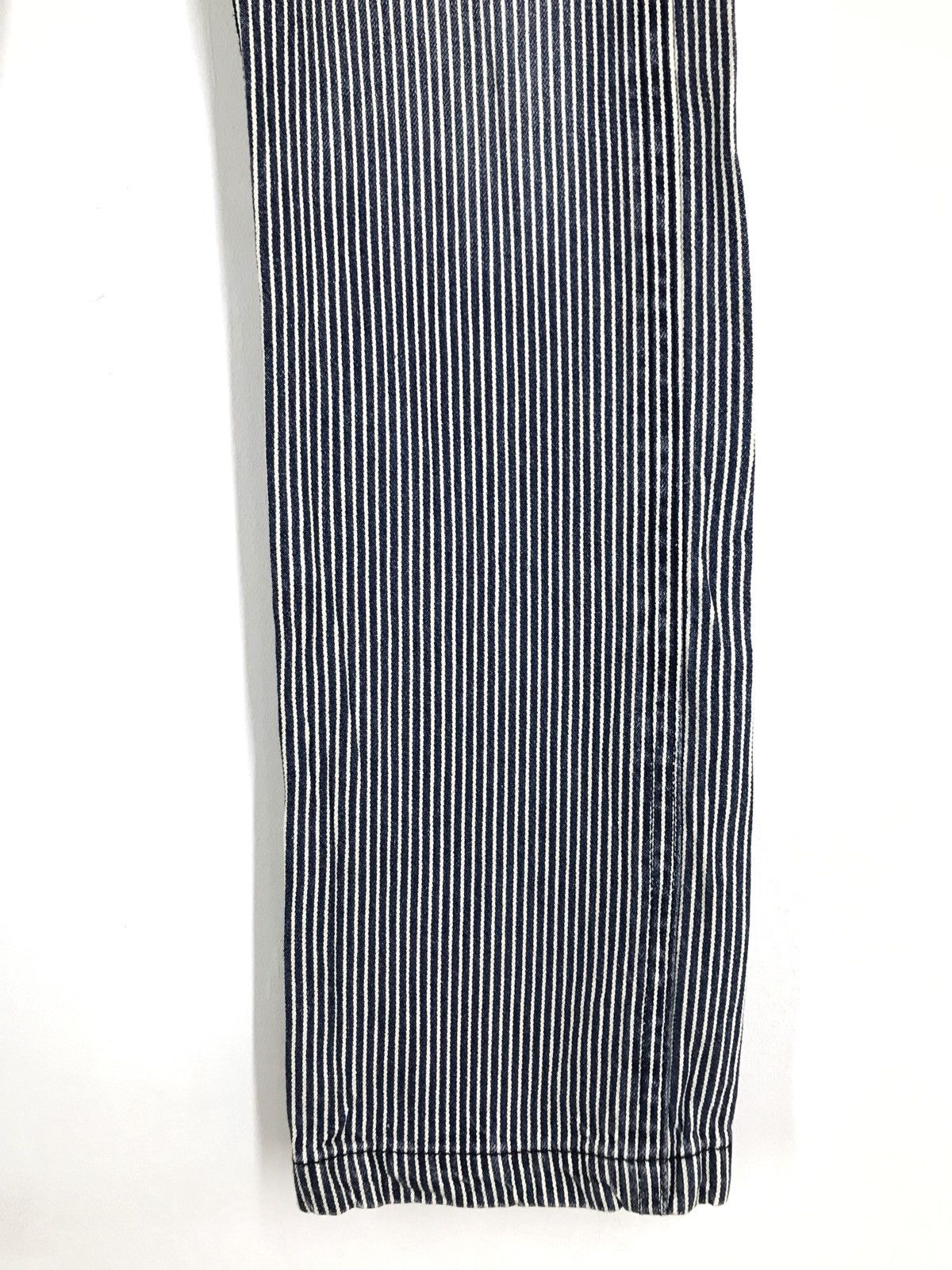 Beauty Beast Japanese Brand JUNMEN Hickory Striped Denim Pants Size US 30 / EU 46 - 3 Thumbnail