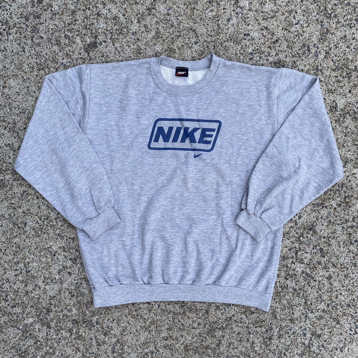 Nike × Vintage Vintage Nike Spell Out Sweatshirt Crewneck Sweater Size US M / EU 48-50 / 2 - 2 Thumbnail