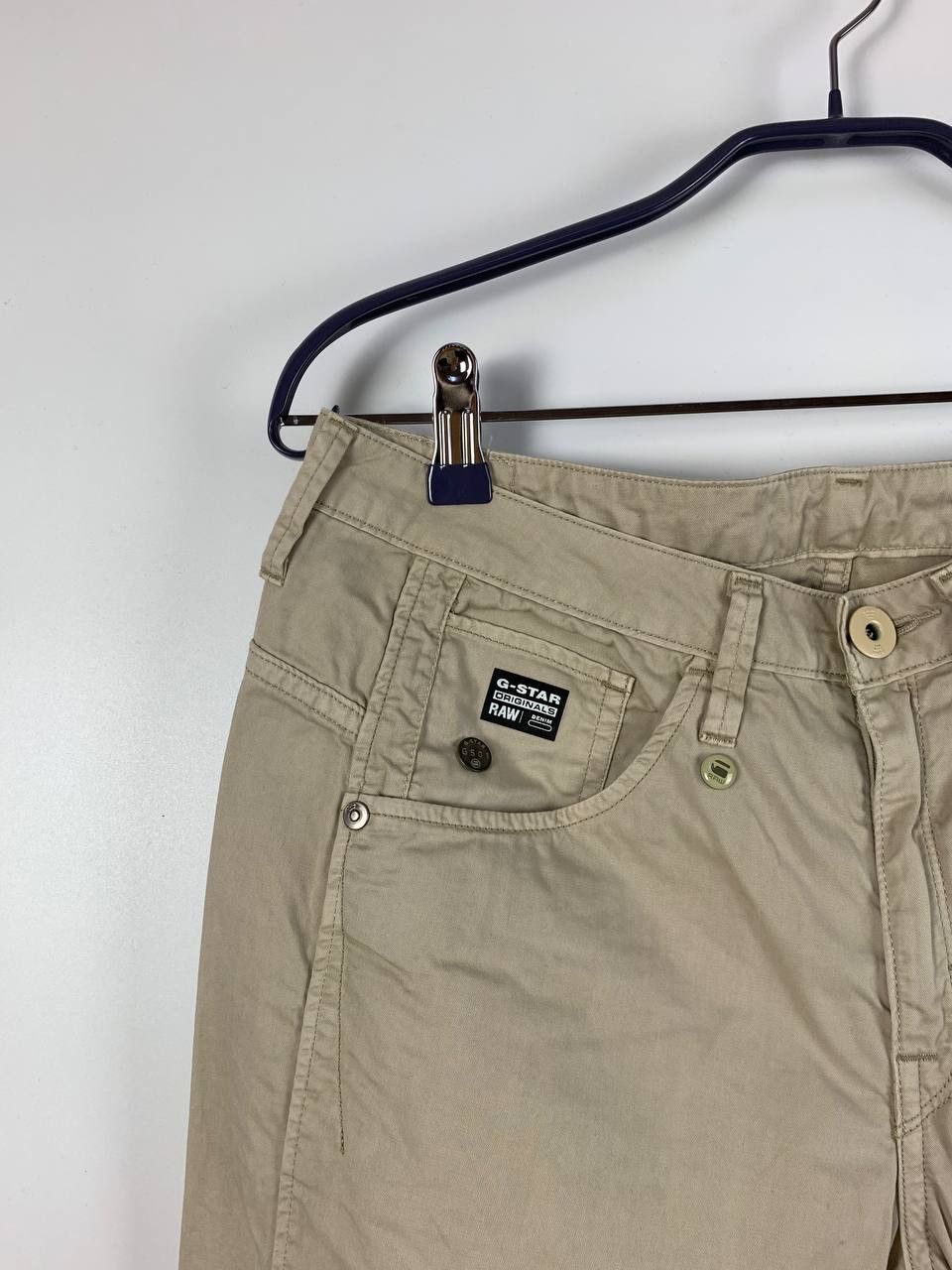 G-Star Gstar / G Sta Raw pants beige cotton 26 Size US 26 / EU 42 - 2 Thumbnail