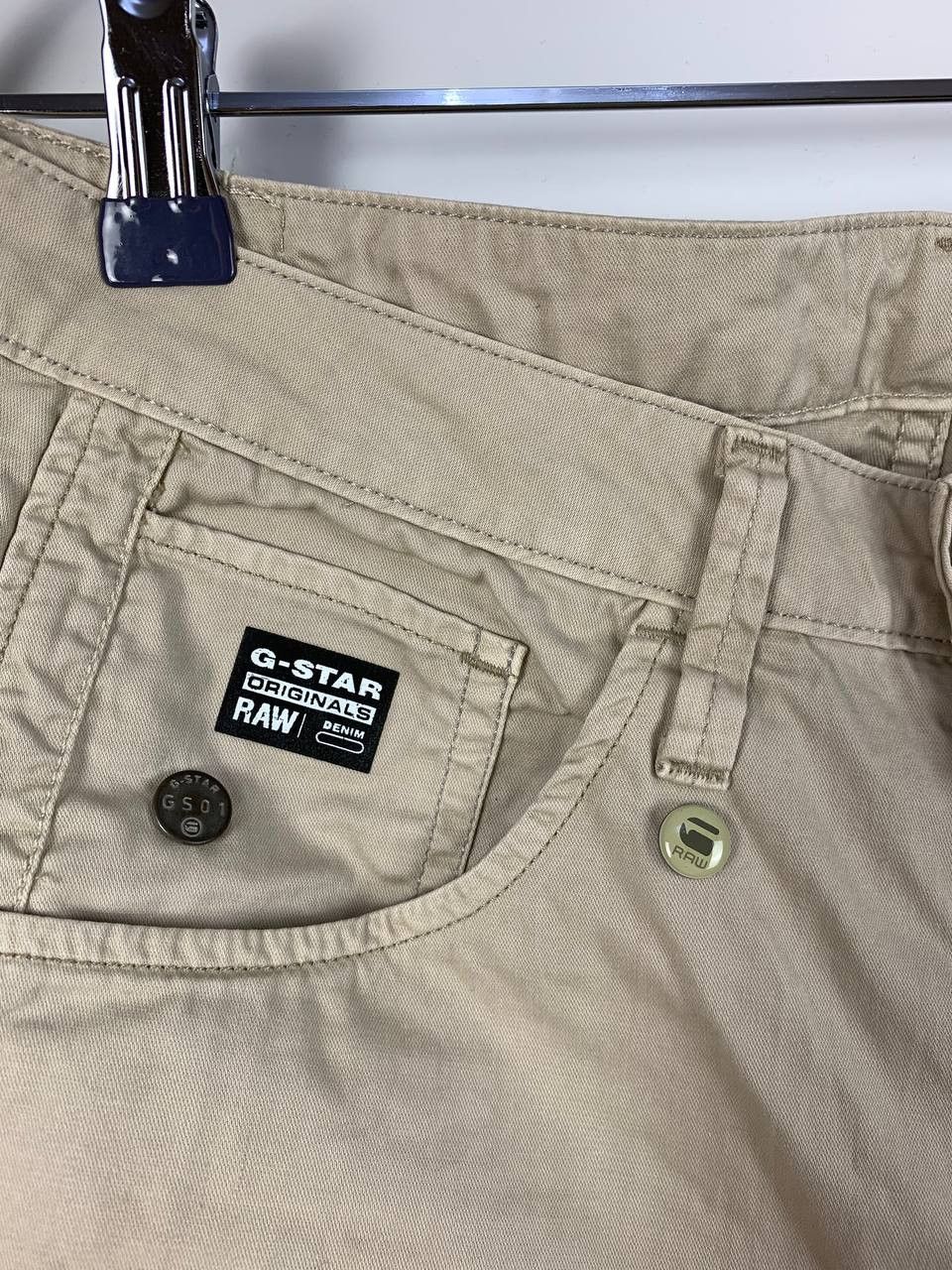 G-Star Gstar / G Sta Raw pants beige cotton 26 Size US 26 / EU 42 - 4 Thumbnail