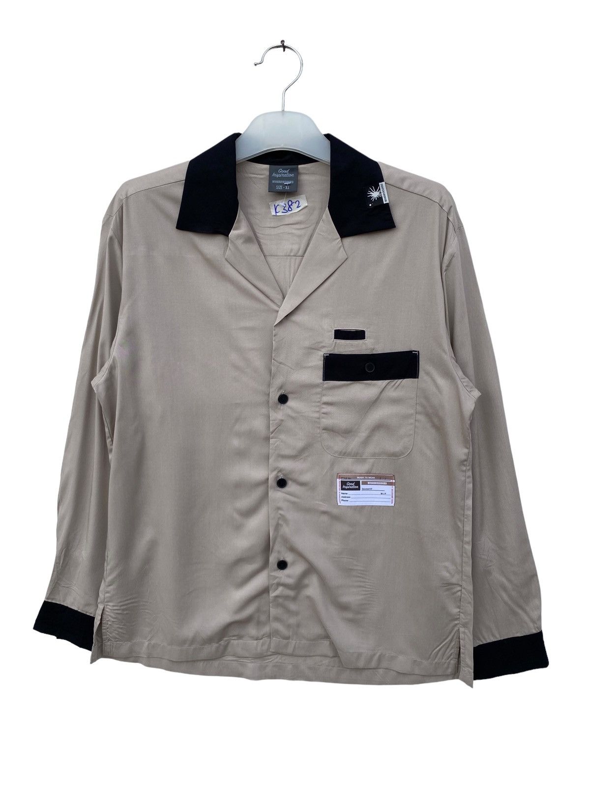 image of Miharayasuhiro X Gu Colaboration Shirt in Grey, Men's (Size Small)