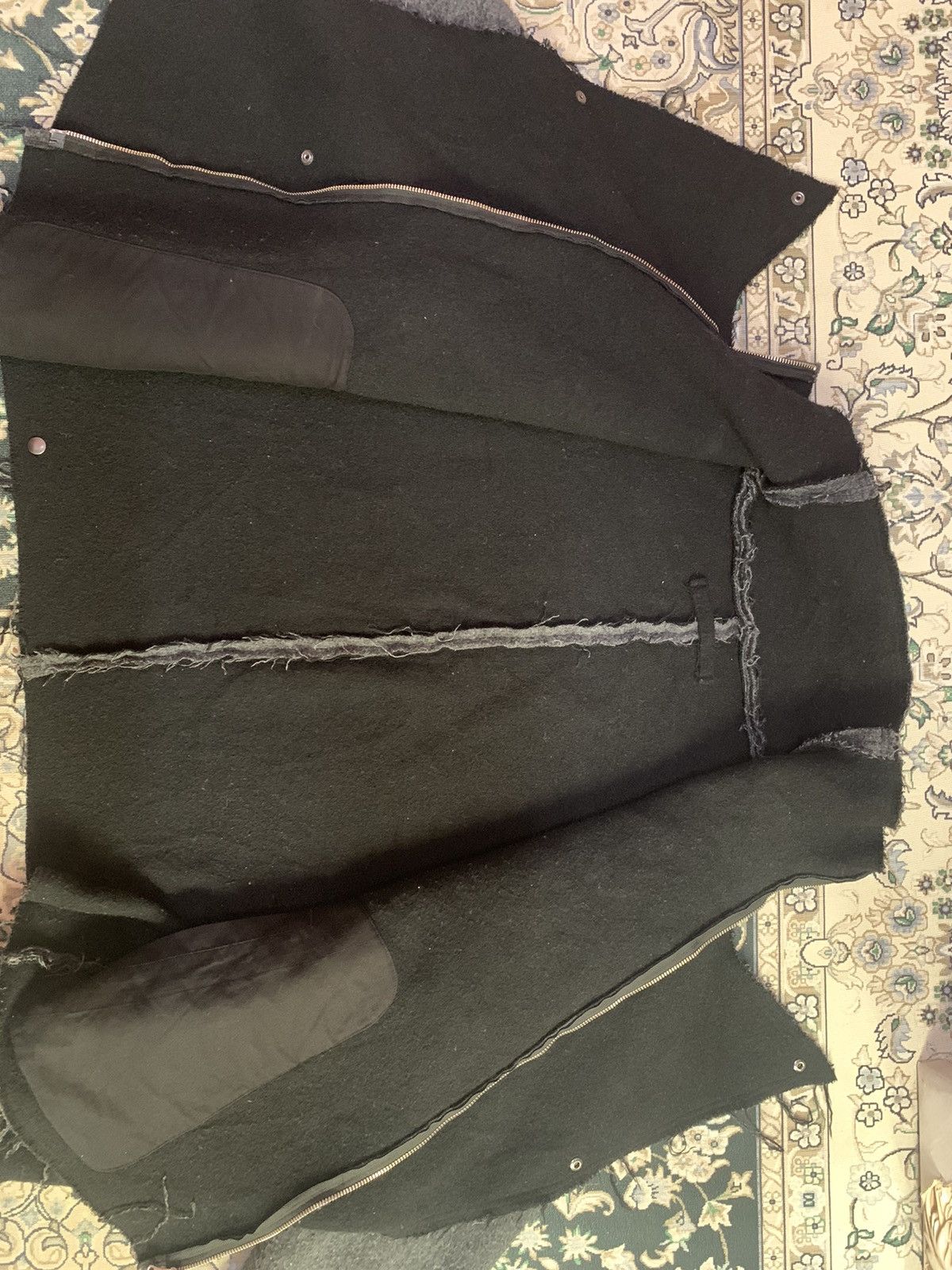 Issey Miyake VINTAGE 1990 ISSEY MIYAKE REVERSIBLE WOOL PATCHWORK JACKET Size US L / EU 52-54 / 3 - 13 Thumbnail