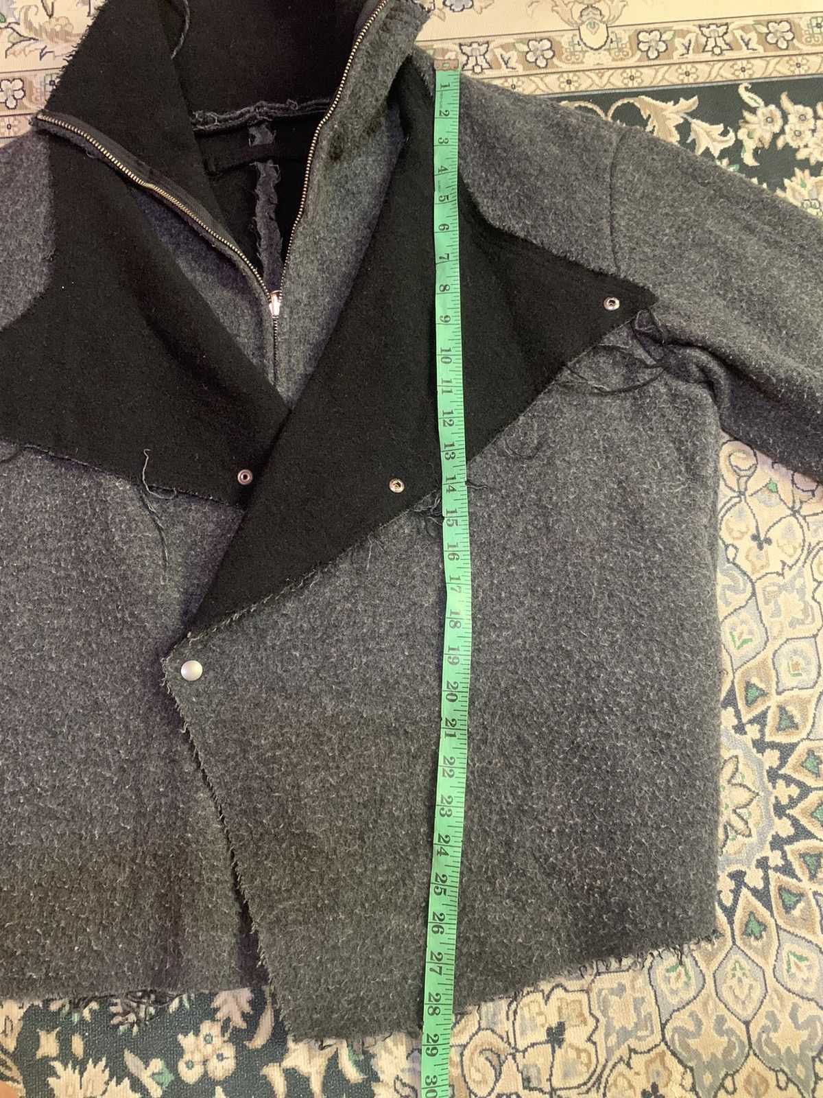 Issey Miyake VINTAGE 1990 ISSEY MIYAKE REVERSIBLE WOOL PATCHWORK JACKET Size US L / EU 52-54 / 3 - 19 Thumbnail