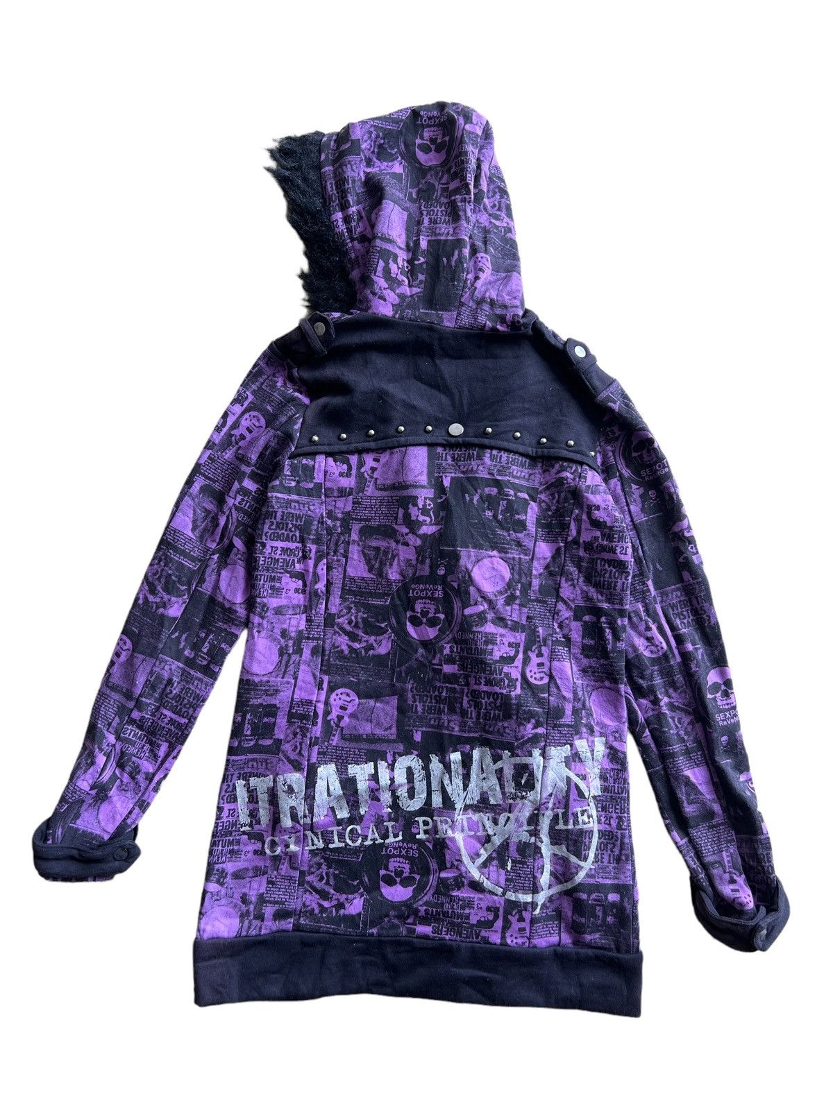 Hysteric Glamour SICK🔥Sex Pot "Fuck Up Way" Seditionaries OVP Fur Hoodie Size US M / EU 48-50 / 2 - 6 Thumbnail