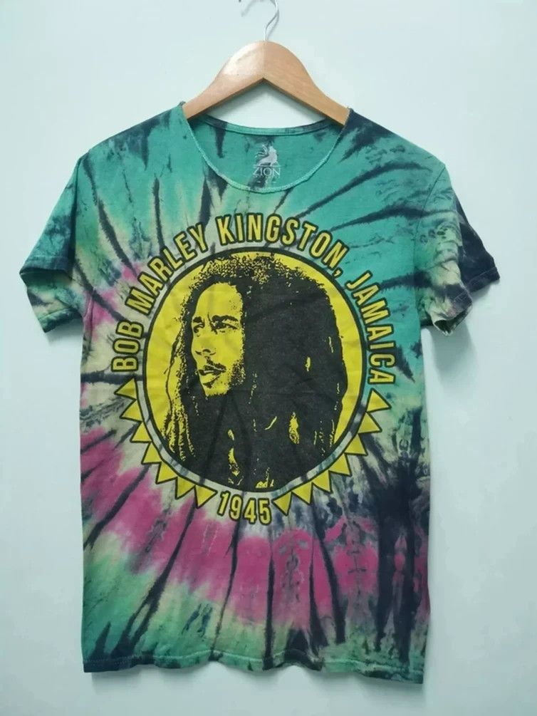 Band Tees Bob Marley Rasta Tie Dye Tee Reggae Jamaica Size US S / EU 44-46 / 1 - 1 Thumbnail