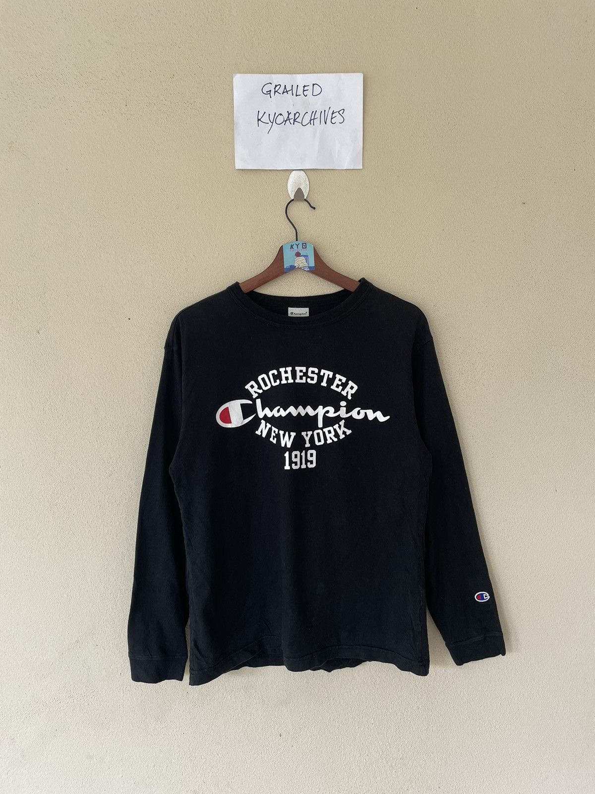 Champion CHAMPION SMALL LOGO LONG SLEEVE TEE Size US M / EU 48-50 / 2 - 1 Thumbnail