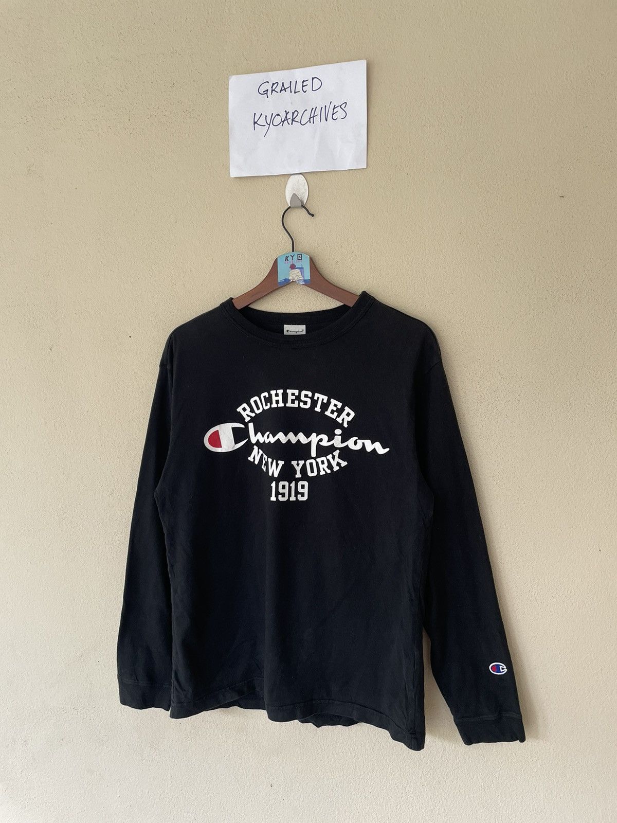 Champion CHAMPION SMALL LOGO LONG SLEEVE TEE Size US M / EU 48-50 / 2 - 2 Thumbnail