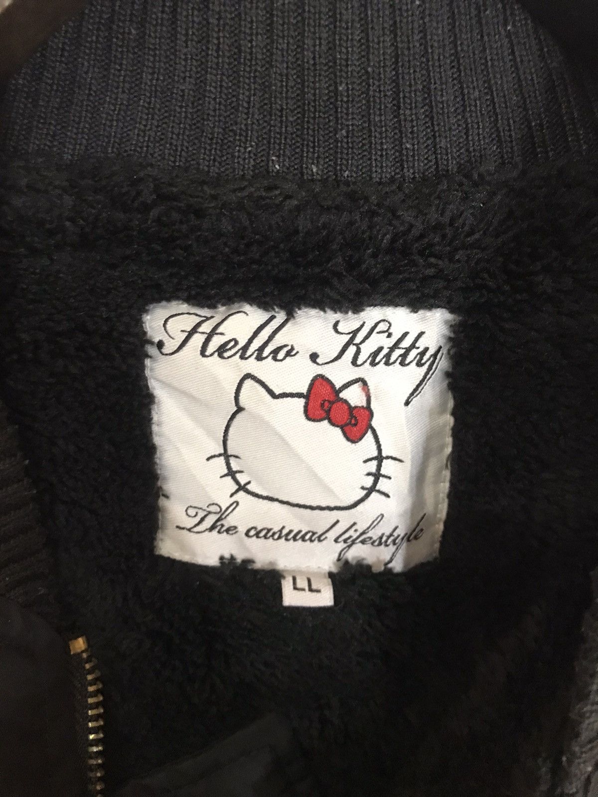 Anime 🔥SANRIO🔥HELLO KITTY BOMBER JACKET INSIDE FLEECE EMBROIDERY Size US L / EU 52-54 / 3 - 8 Thumbnail