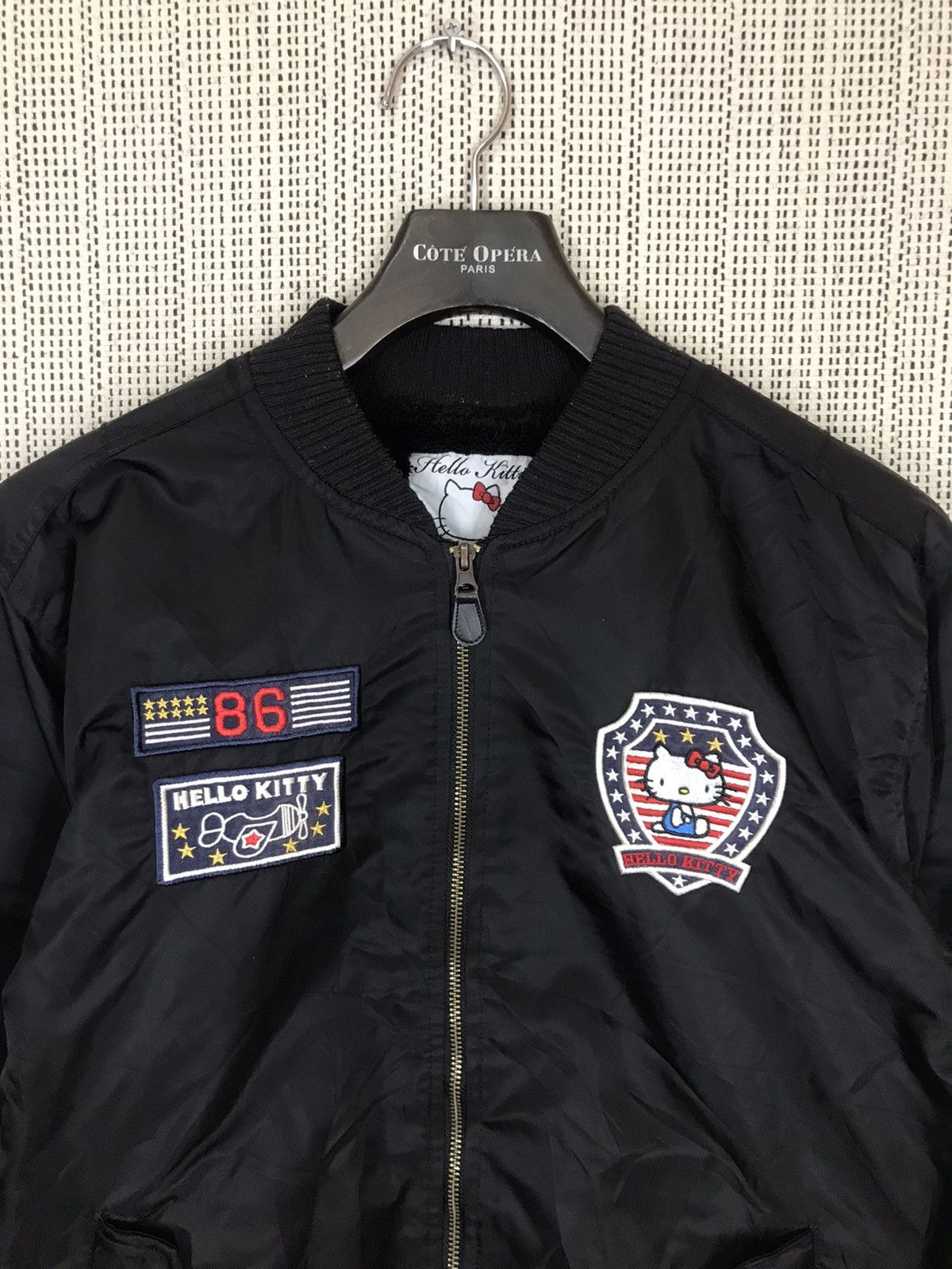 Anime 🔥SANRIO🔥HELLO KITTY BOMBER JACKET INSIDE FLEECE EMBROIDERY Size US L / EU 52-54 / 3 - 3 Thumbnail