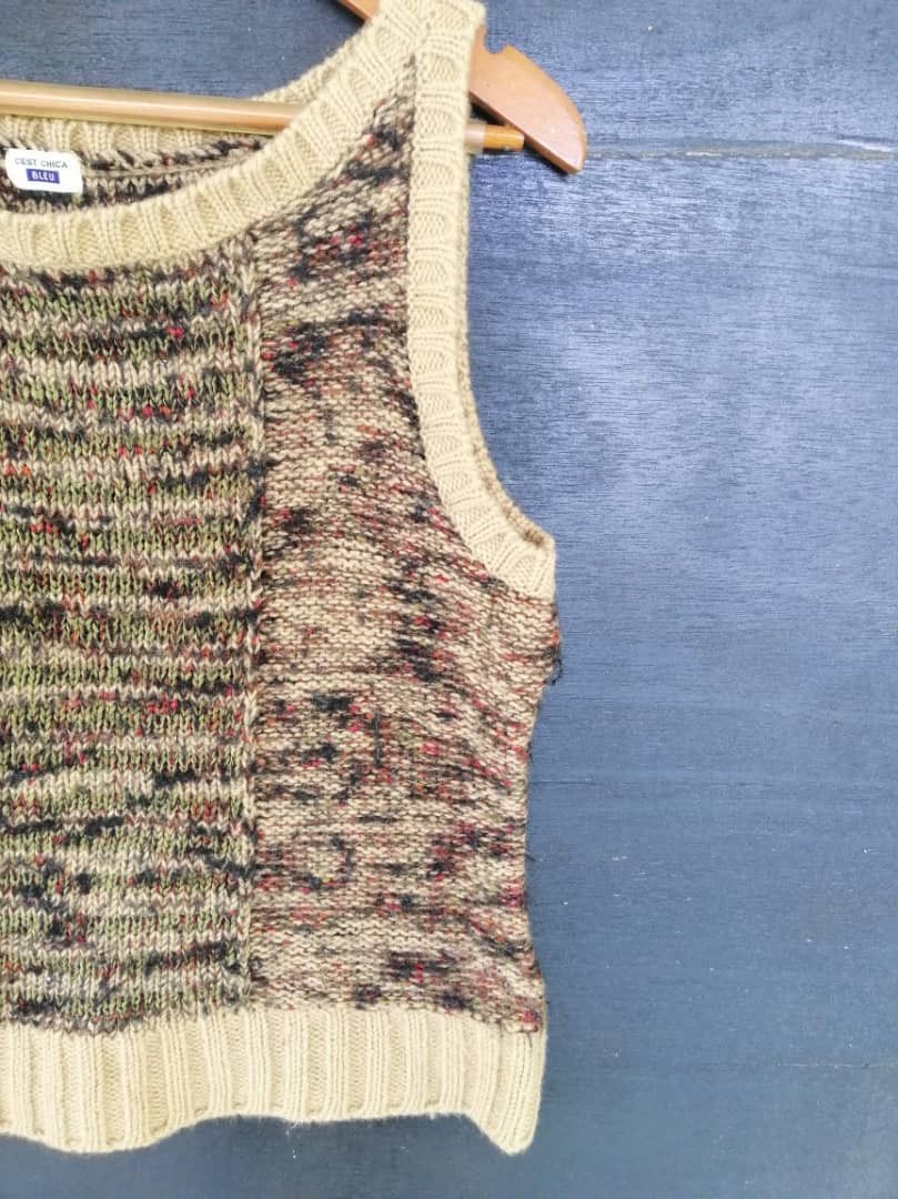 Japanese Brand 🔥STEAL🔥Cest Chica Bleu Japanese Made Hair Vests Size 34S - 3 Thumbnail