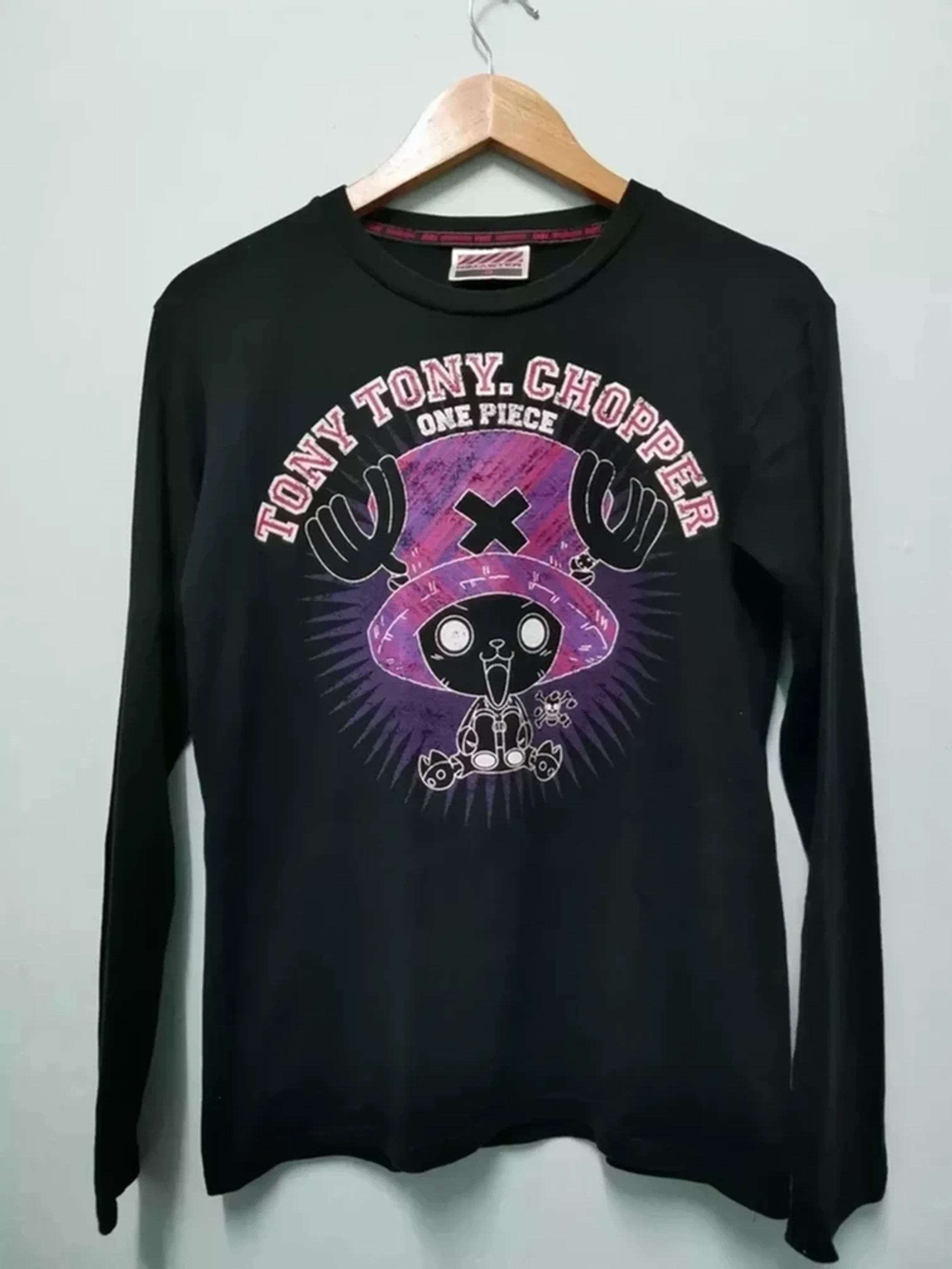 Anime Vintage One Piece Tony Chopper Japan Anime Manga Long Sleeve Size US M / EU 48-50 / 2 - 1 Thumbnail